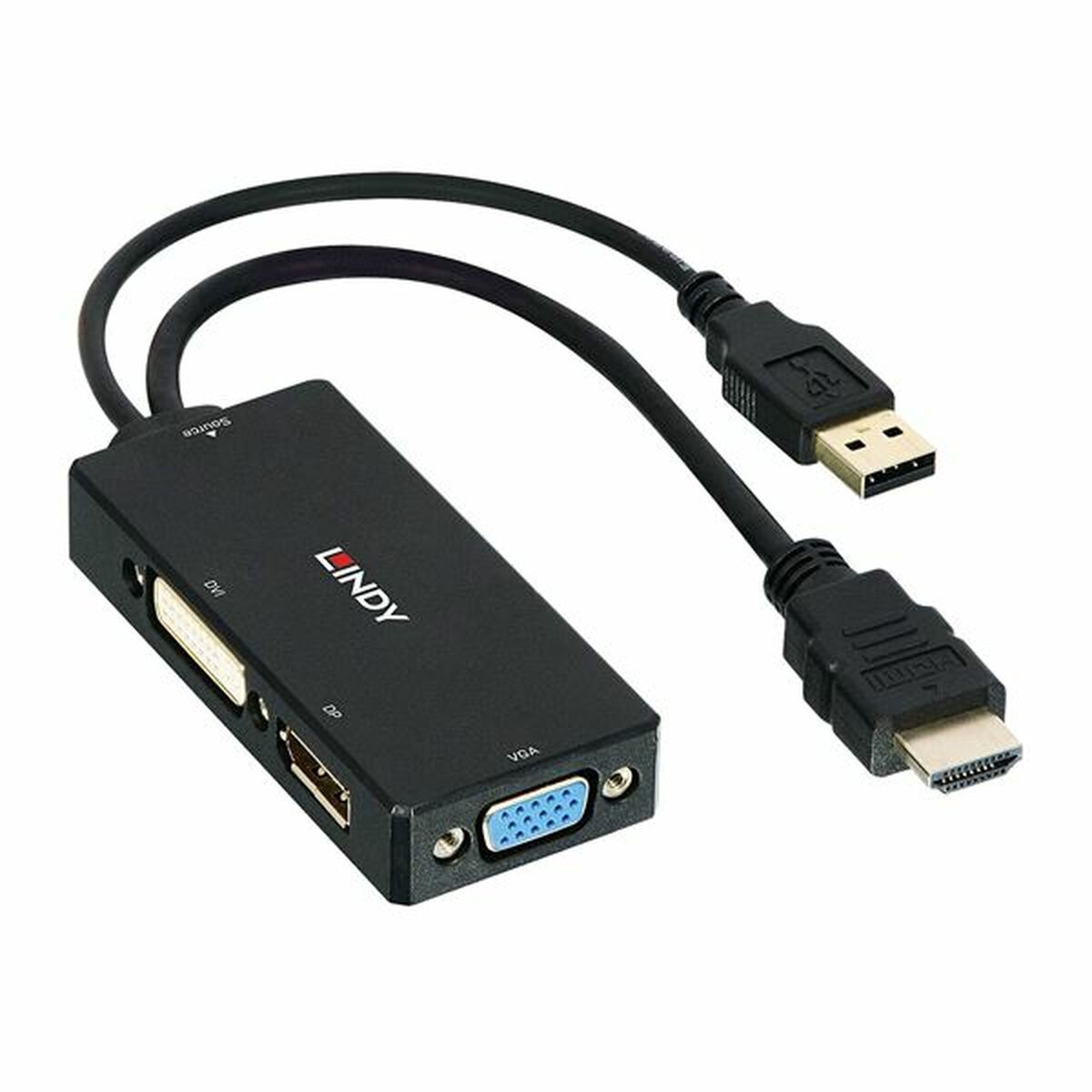 HDMI till DisplayPort Adapter LINDY Svart