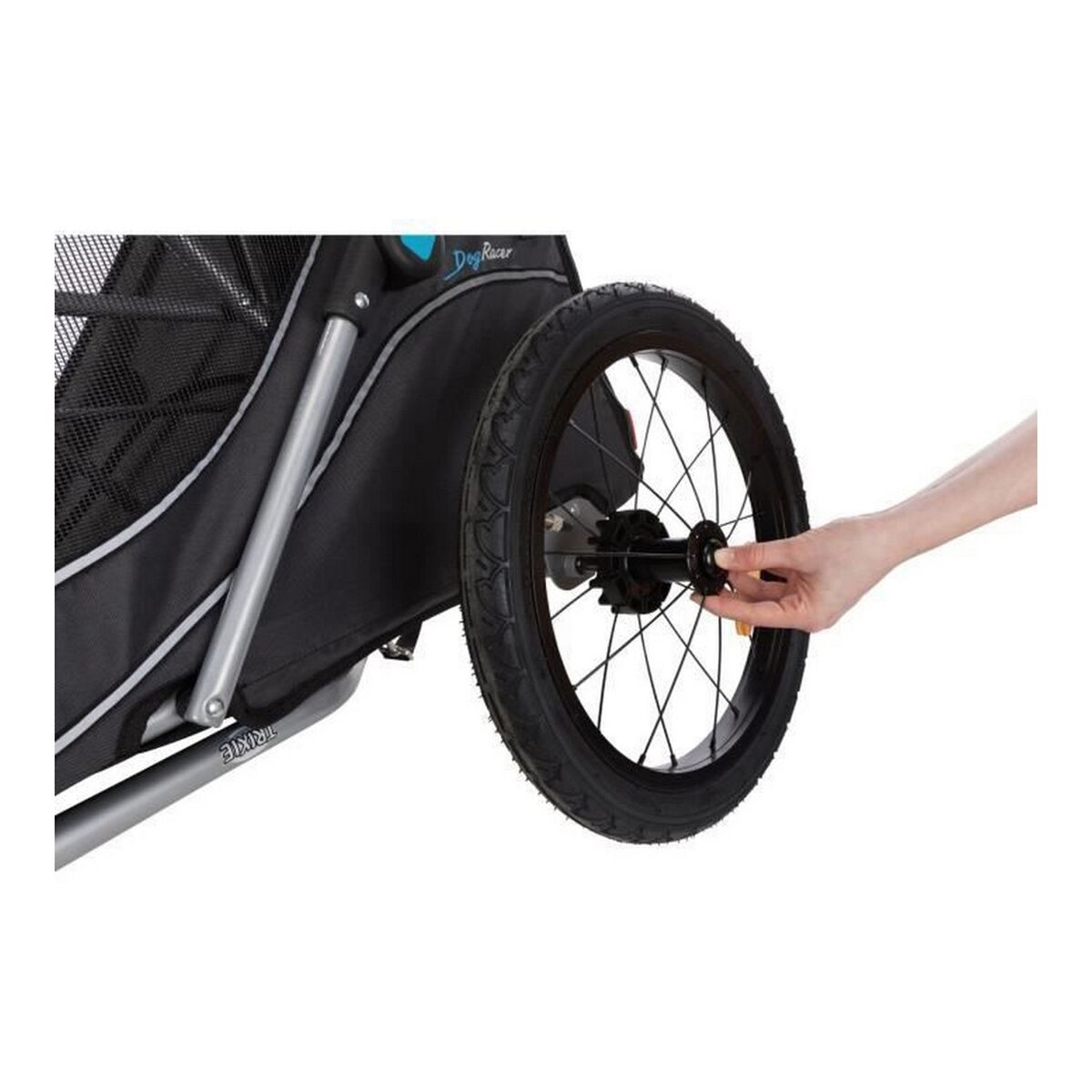 Släp för husdjur Trixie Grå 63 x 95 x 90 cm Cykel - 4