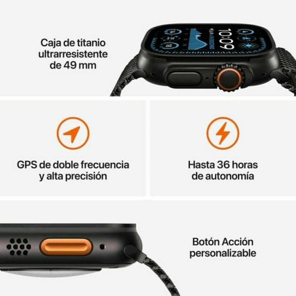 Smartklocka Apple MX4P3TY/A Titan 49 mm - 3