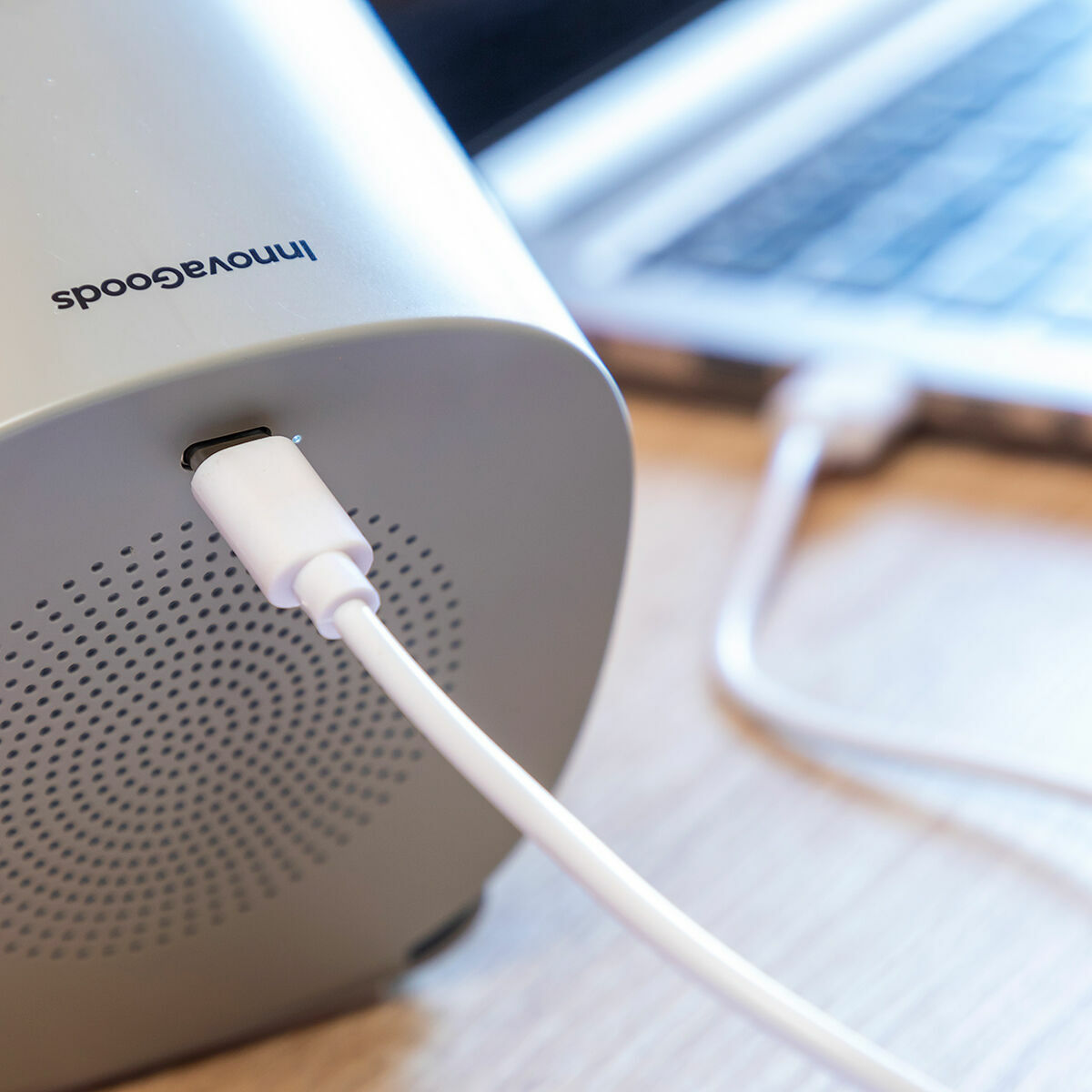 Laddare för trådlös högtalare med LED-lampor Souwis InnovaGoods - 7