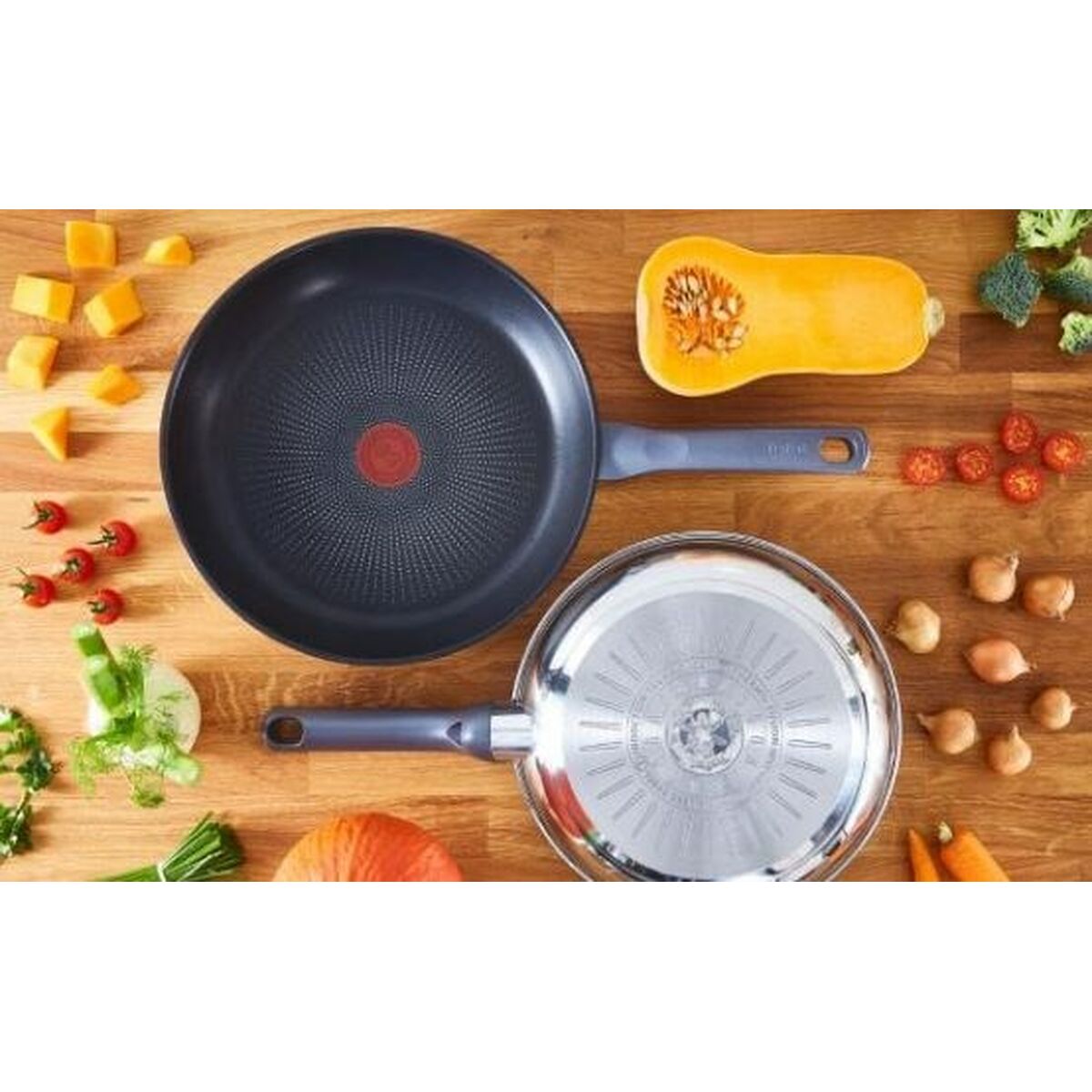 Stekpanna Tefal G7132S55 Svart Stål Rostfritt stål Ø 24 cm Ø 28 cm - 3
