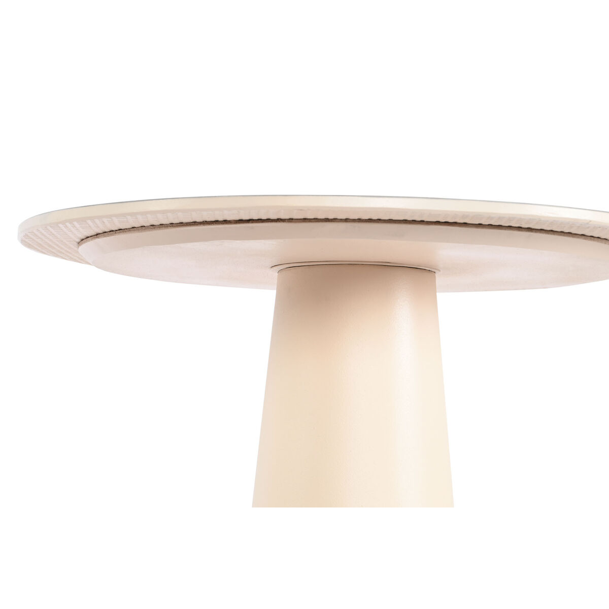 Sidobord Home ESPRIT Vit Beige Ljusbrun Metall Keramik 40 x 40 x 72 cm