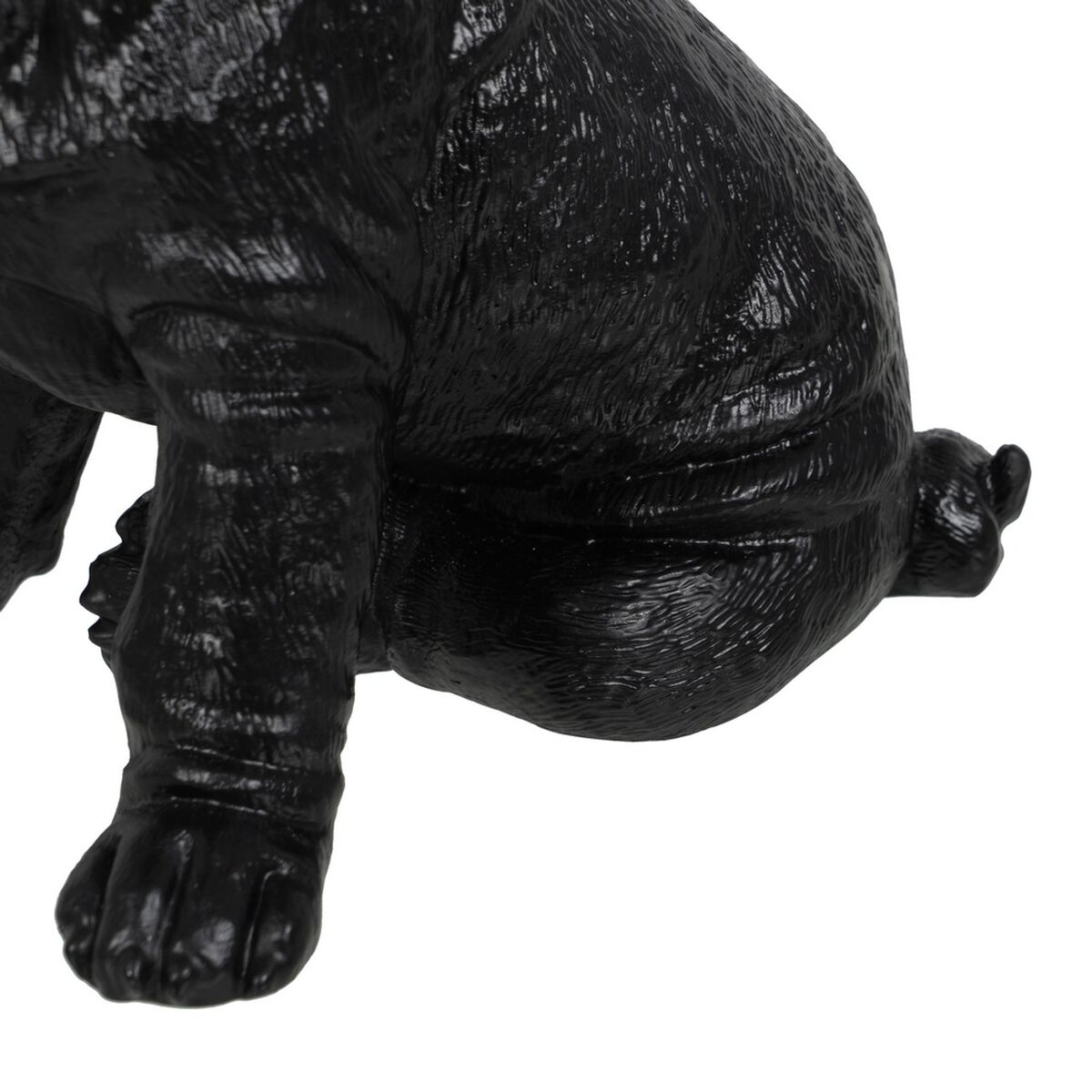 Prydnadsfigur Svart Gyllene Hund 15,5 x 18,4 x 25,5 cm - 5