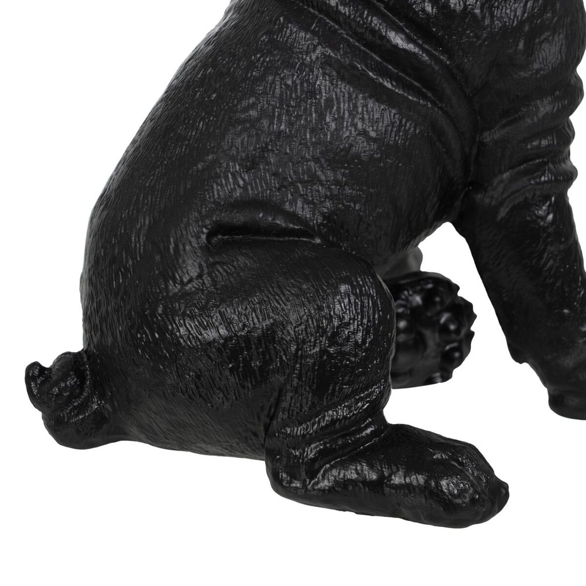 Prydnadsfigur Svart Gyllene Hund 15,5 x 18,4 x 25,5 cm - 3