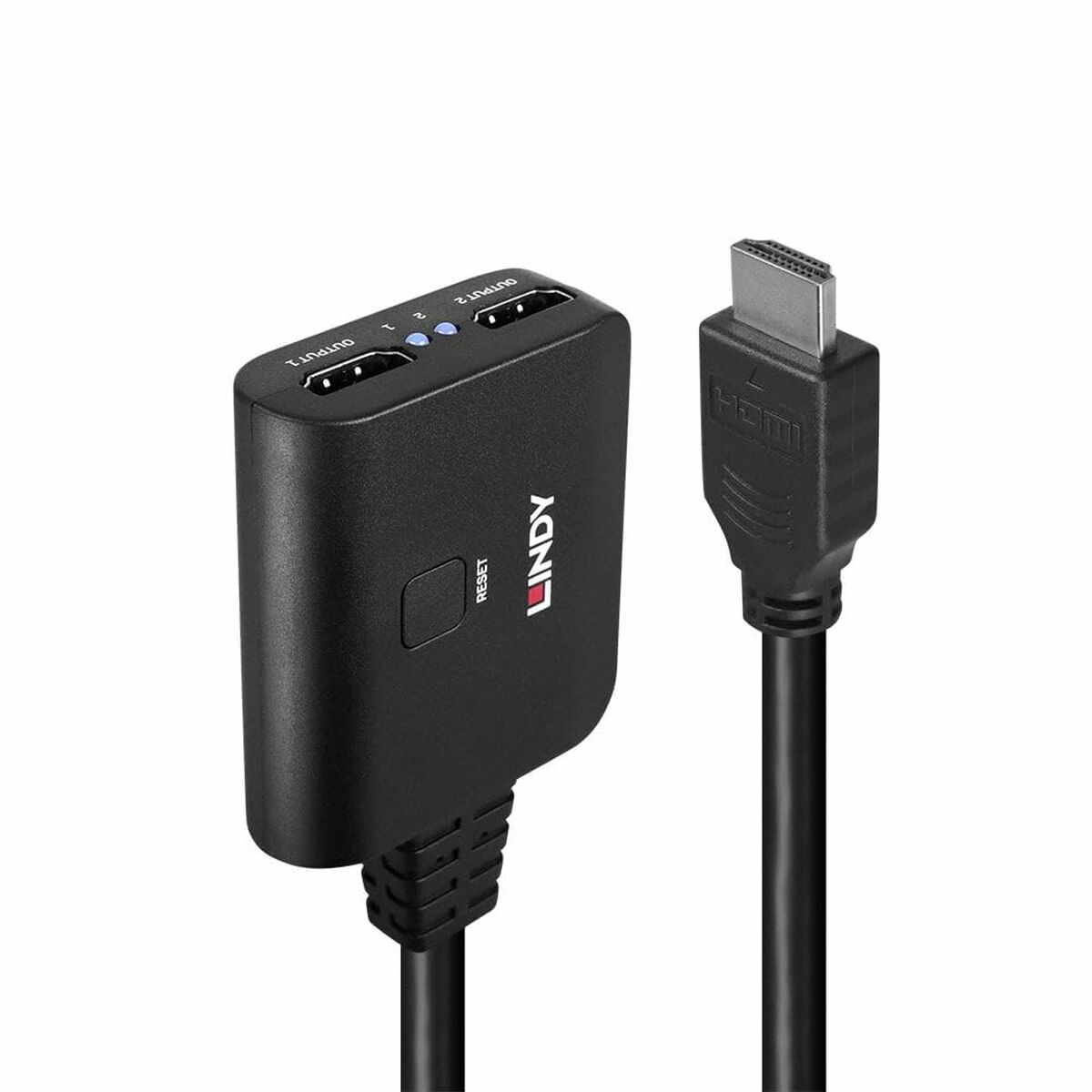 HDMI till 2 x HDMI Adapter LINDY Svart - 2