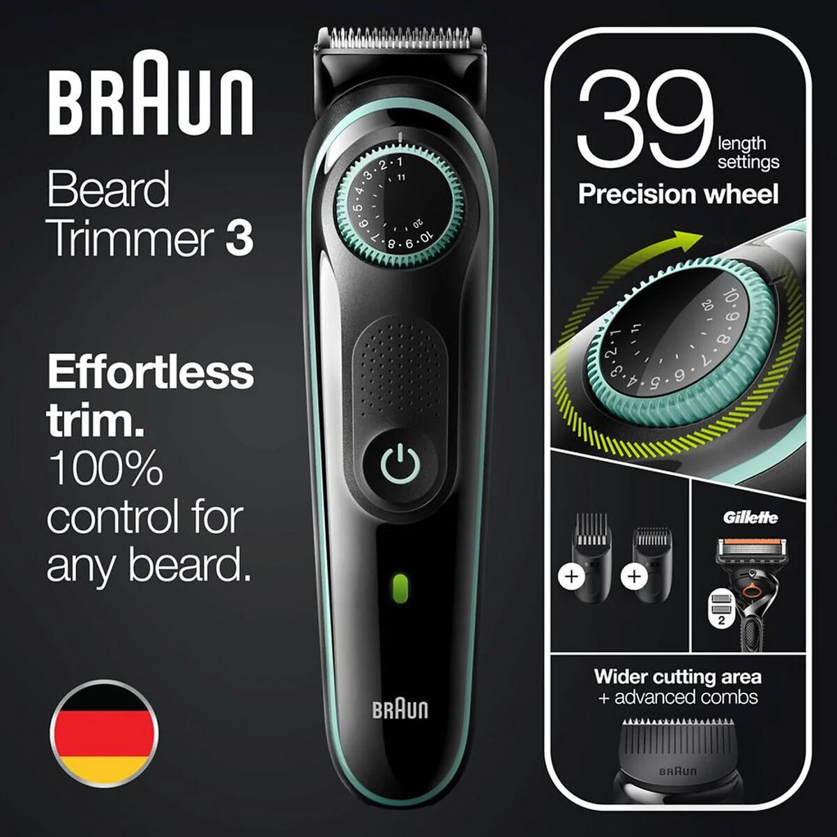 Hårtrimmer Braun 4210201418139 - 5
