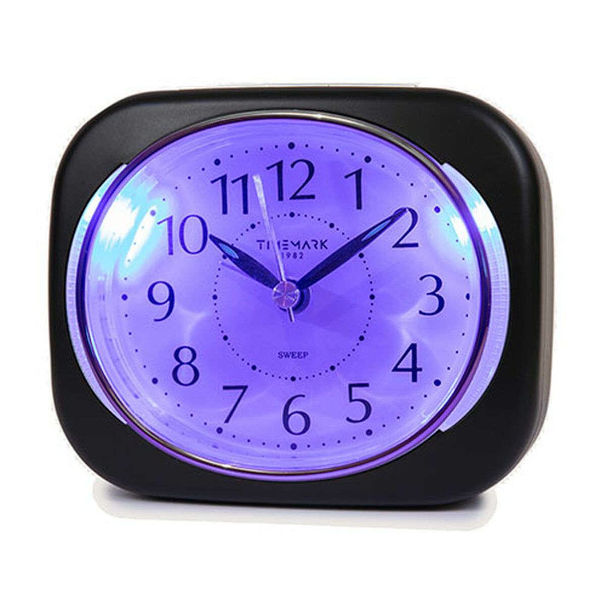 Analog Väckarklocka Timemark 10 x 8,5 x 4 cm Svart Plast Klassiskt