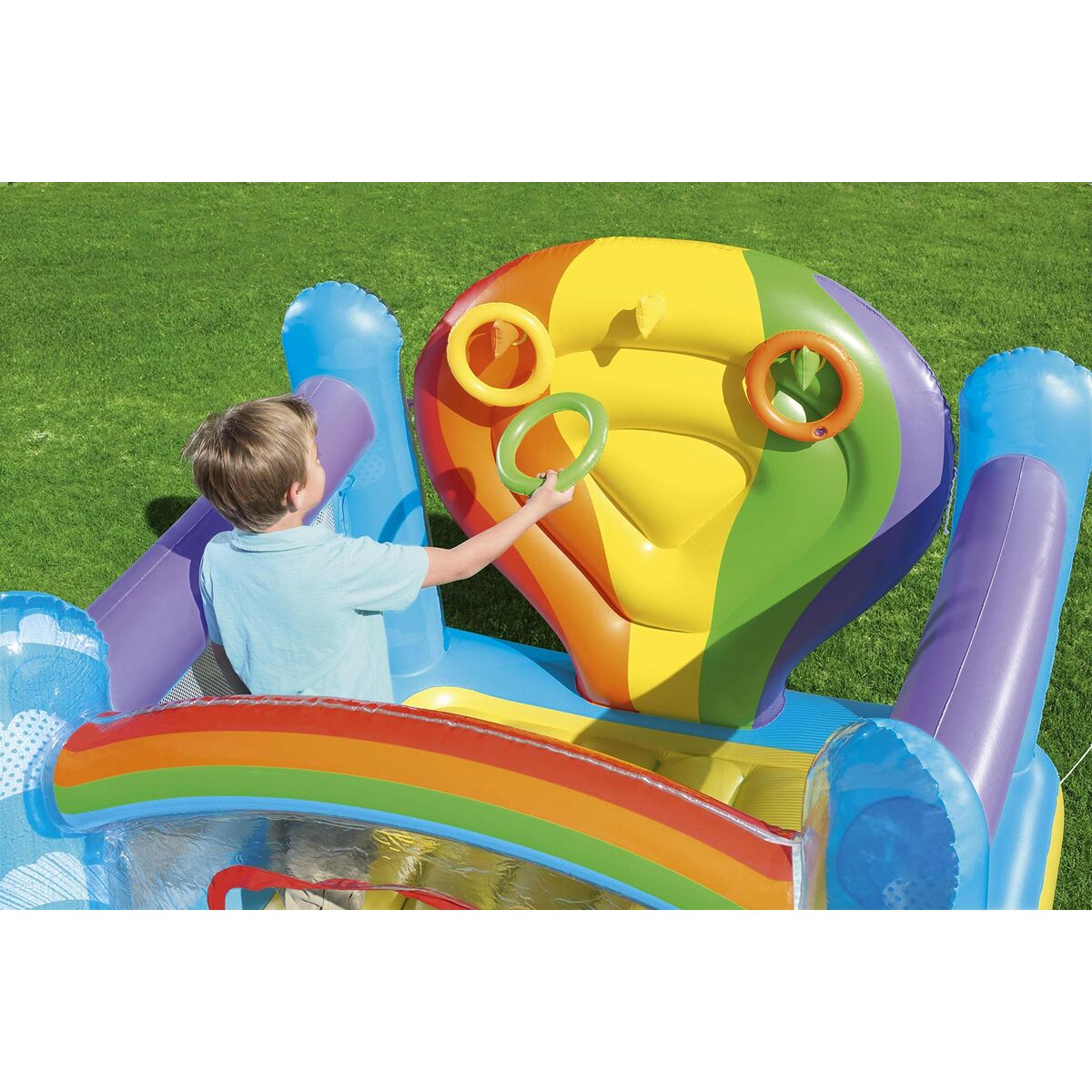 Bestway Hoppborg Inflatable Spellek Ringar 175x173x137 cm +3 År Trädgård 52269 - 7