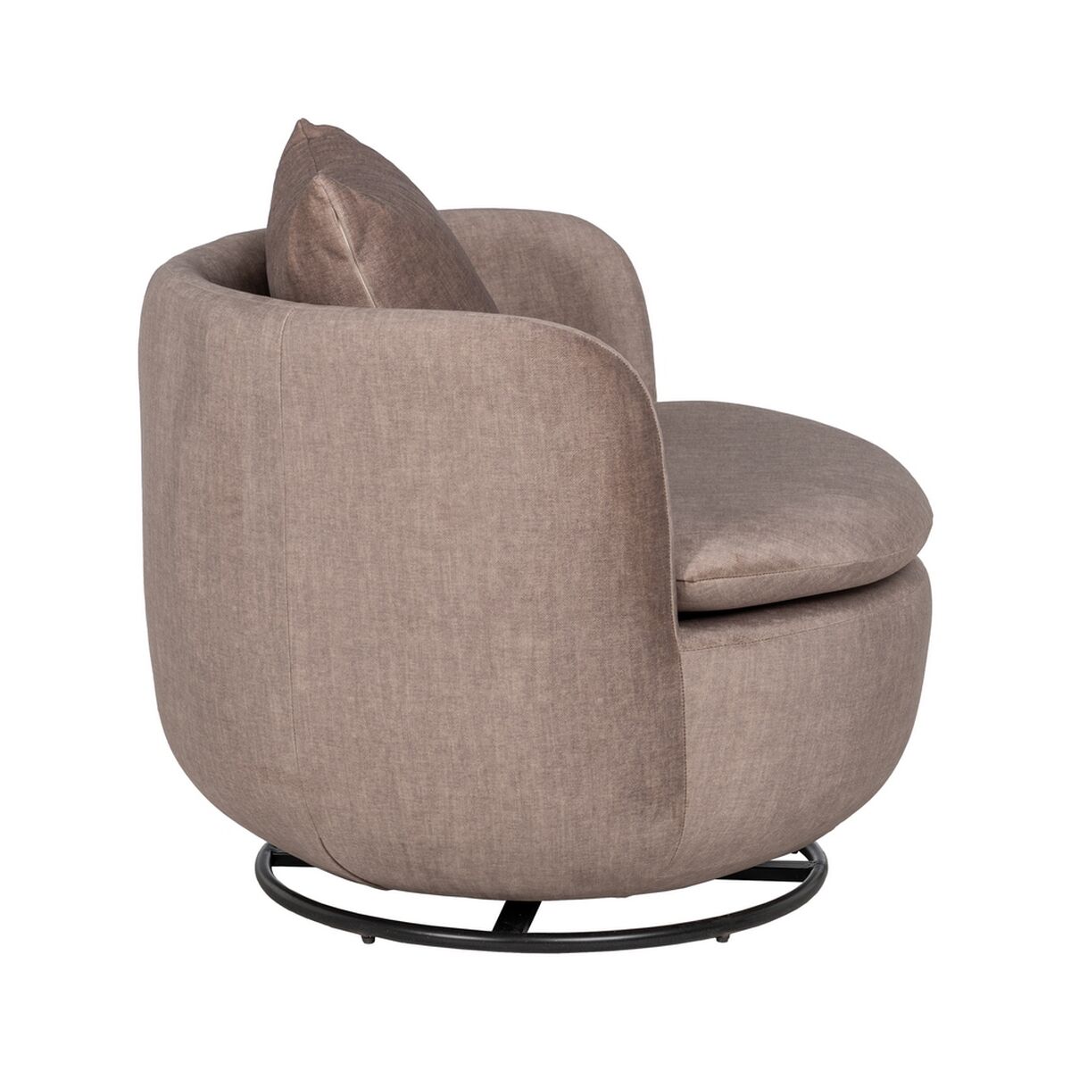 Fåtölj Beige-brun (taupe) Trä Järn 84 x 74 x 66 cm - 7