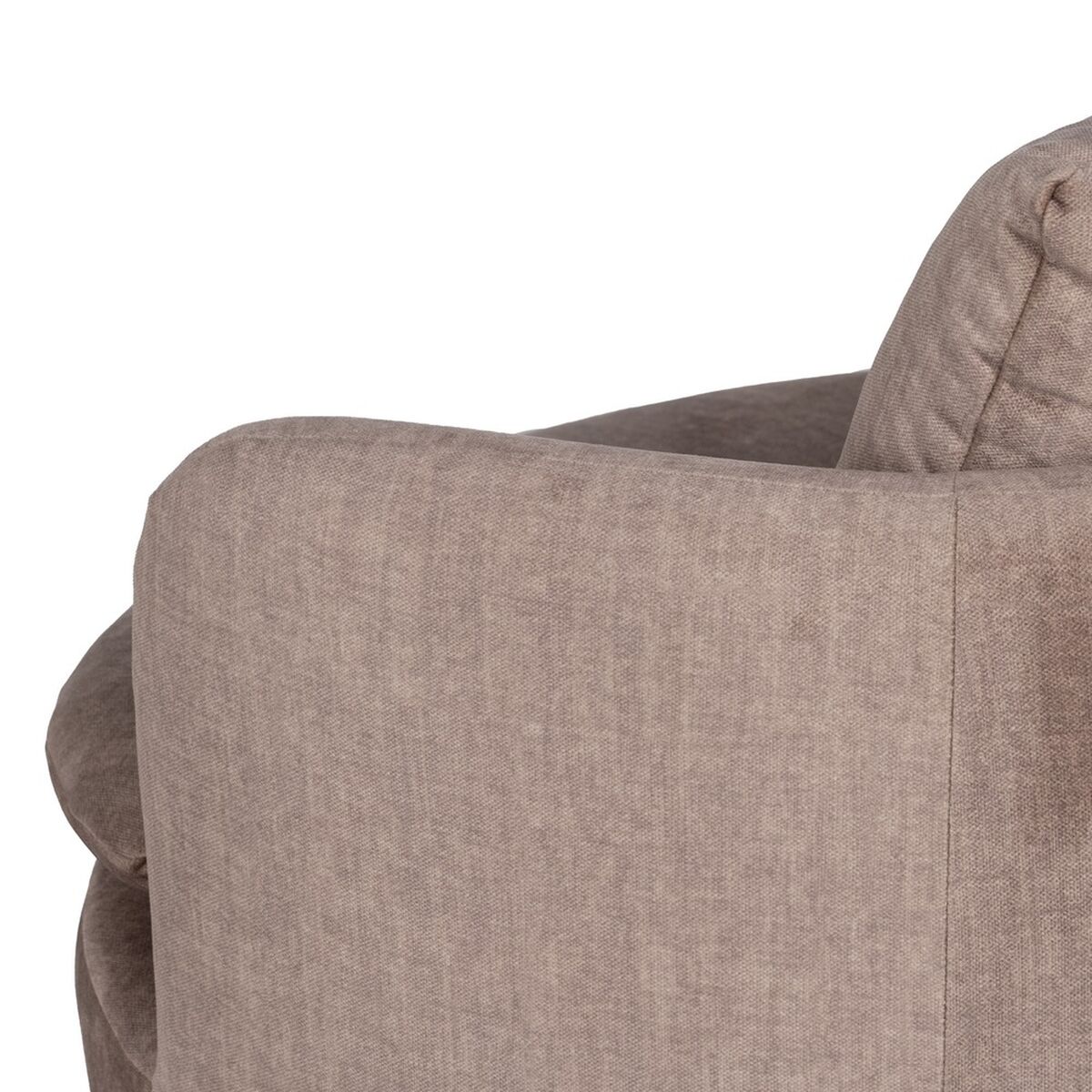 Fåtölj Beige-brun (taupe) Trä Järn 84 x 74 x 66 cm - 5