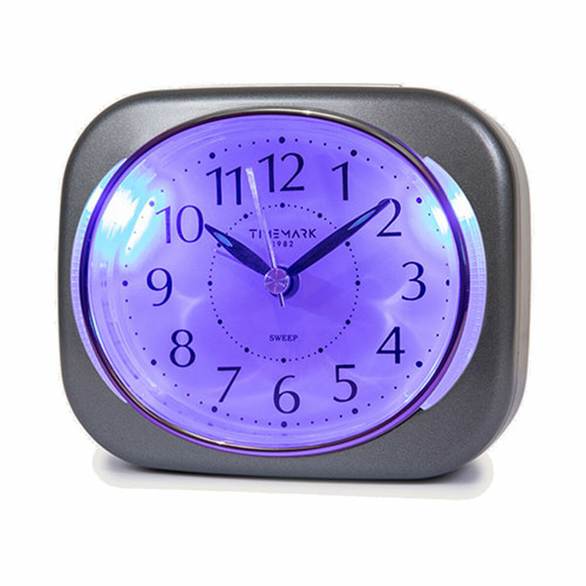 Analog Väckarklocka Timemark 10 x 8,5 x 4 cm Grå Plast