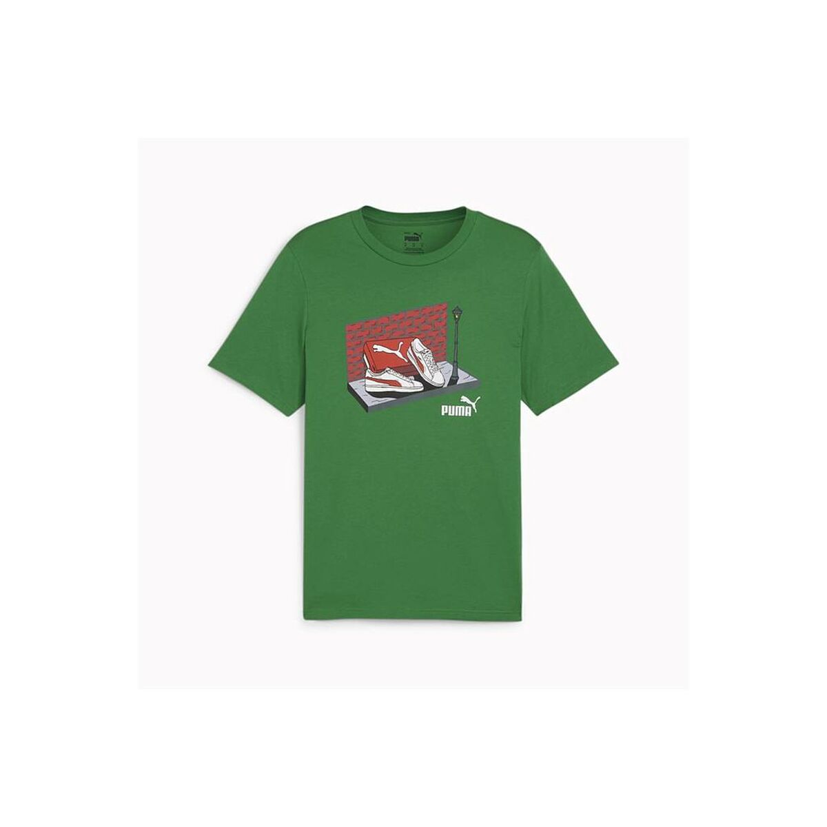 Sporttröja med ärmar Puma SNEAKER BOX TEE 680175 86 Grön
