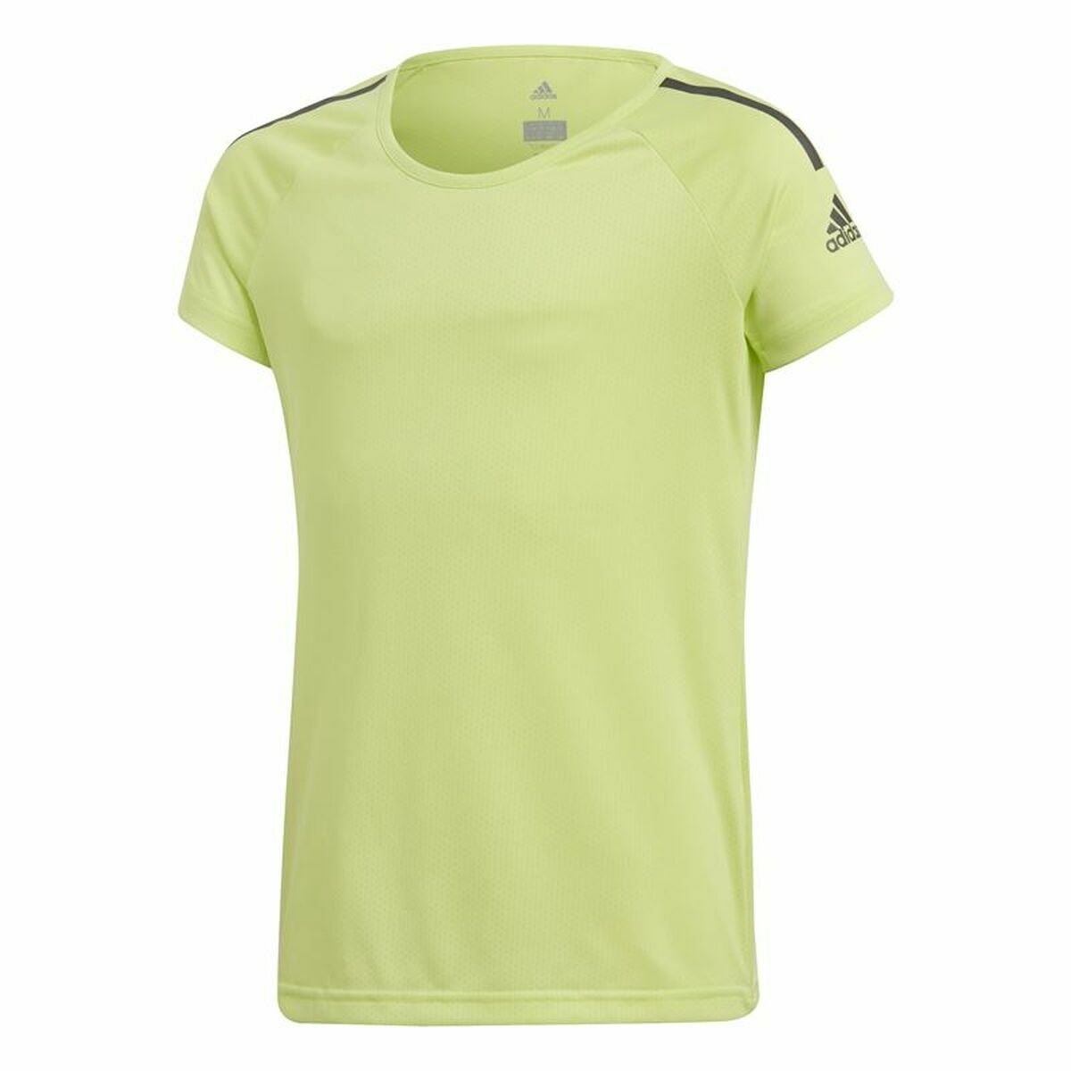 Barn T-shirt med kortärm Adidas Training Cool tee Limegrön - 8