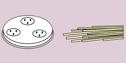 Form "spaghetti Chitarra" 2x2 mm för CBF0001