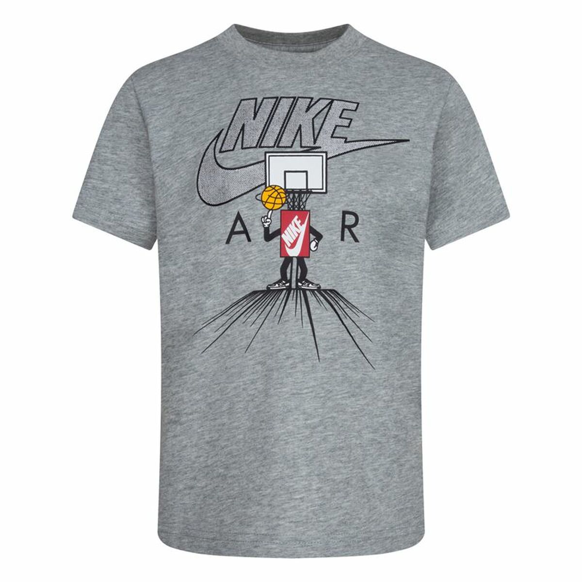 Barn T-shirt med kortärm Nike Icons Of Play Grå