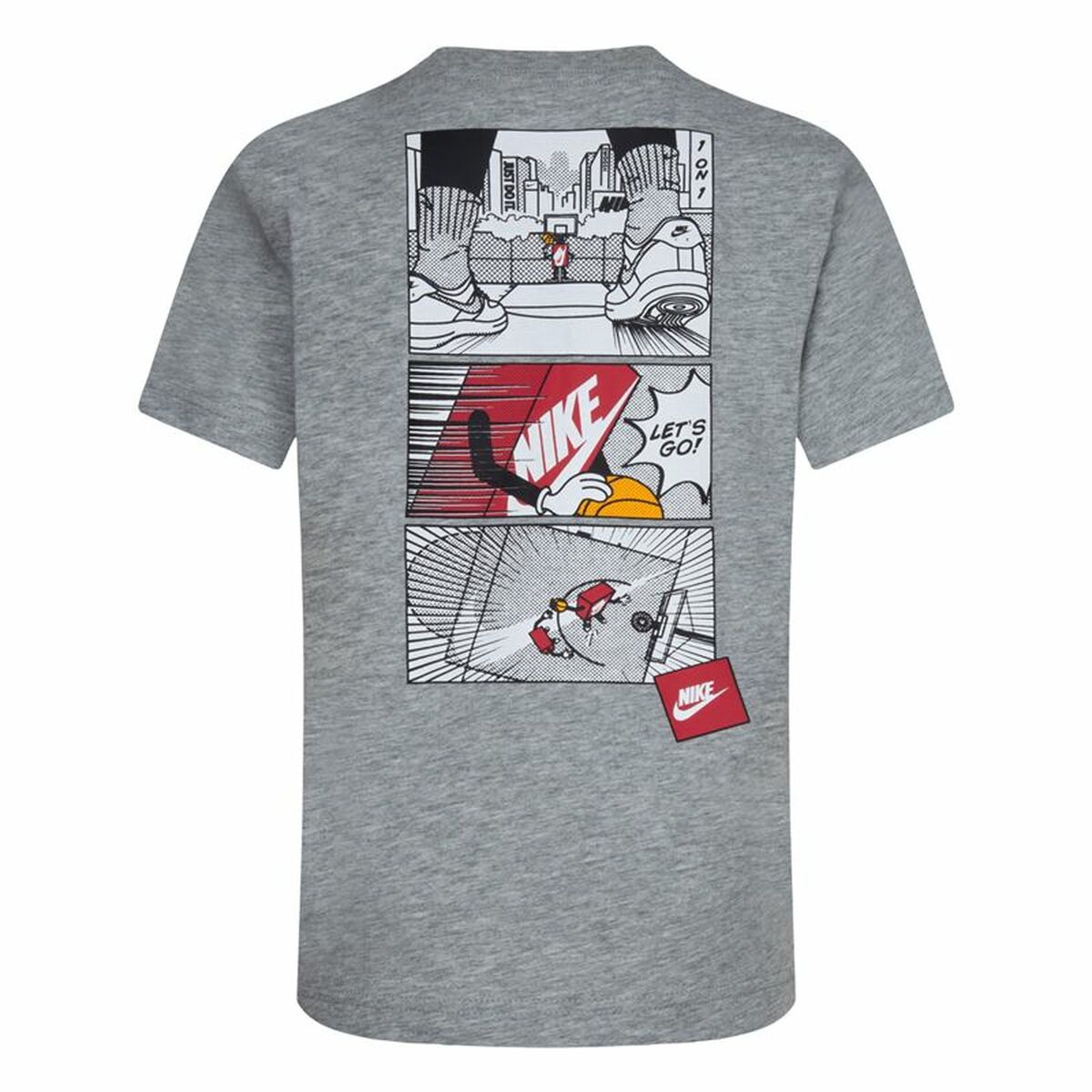 Barn T-shirt med kortärm Nike Icons Of Play Grå - 2