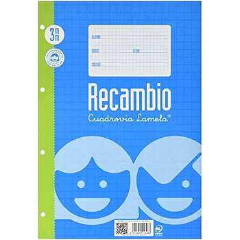 Reservdel Lamela 10 antal Rutnätsark Blå Vit 100 Blad