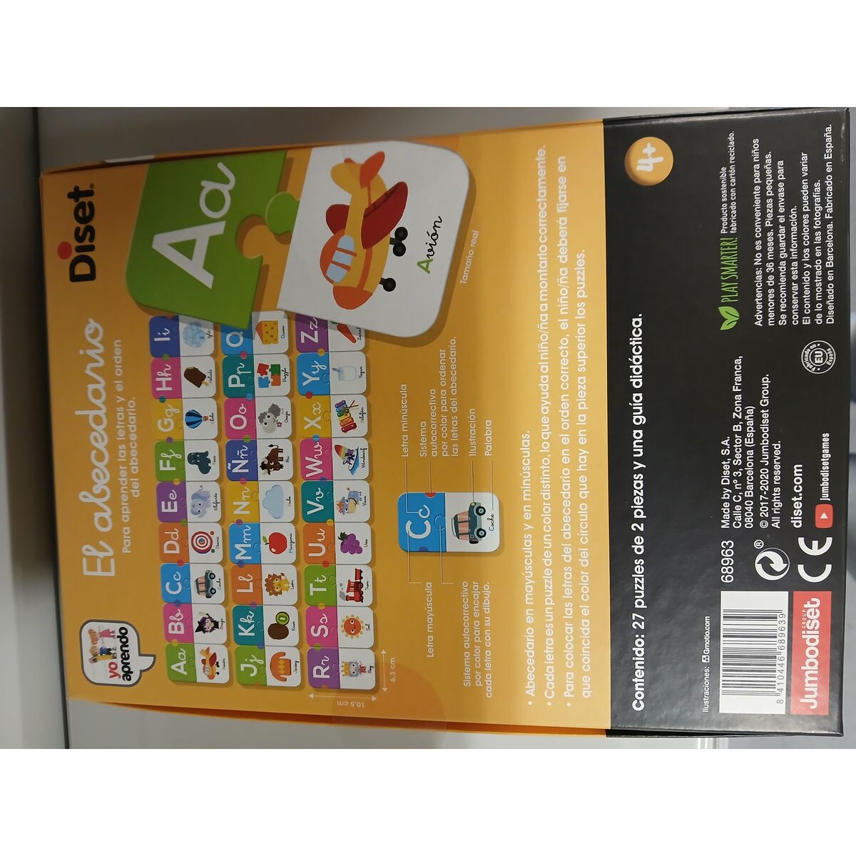 Utbildningsspel Diset El Abecedario 54 Delar - 9