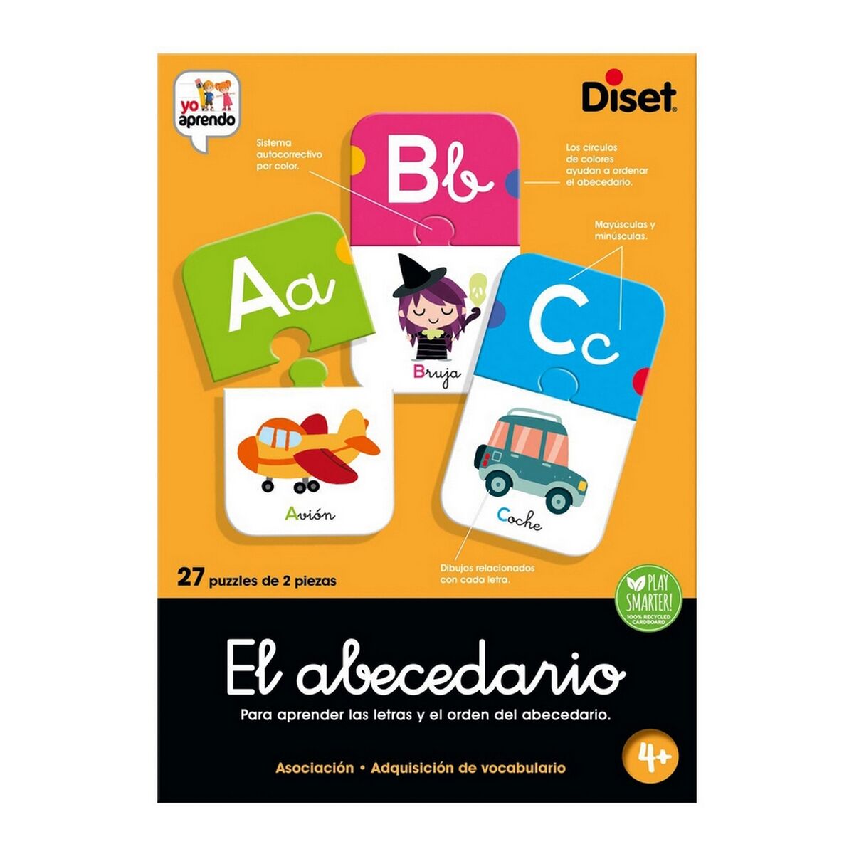 Utbildningsspel Diset El Abecedario 54 Delar - 5