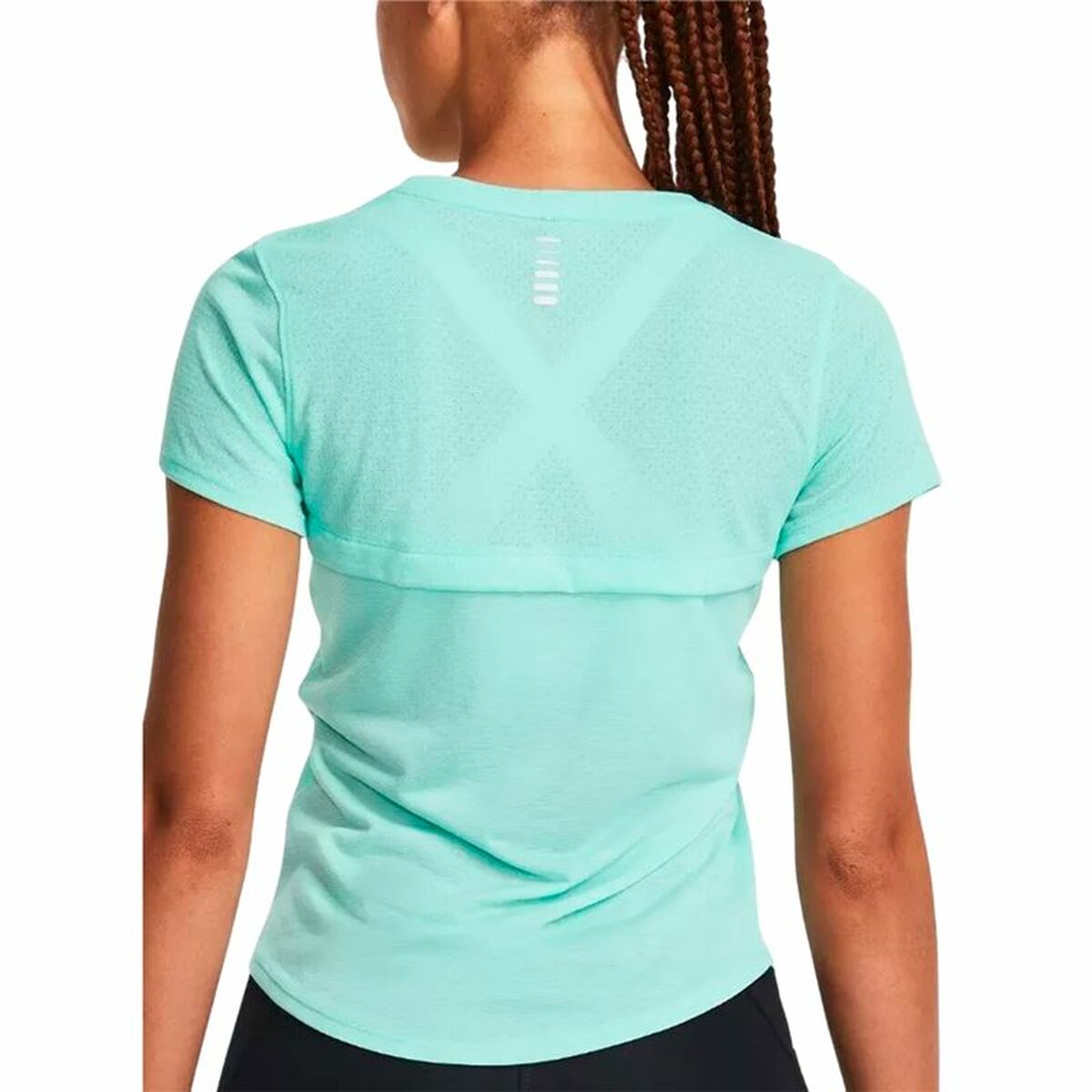 T-shirt med kortärm Dam Under Armour Streaker Ss Aquamarine - 2