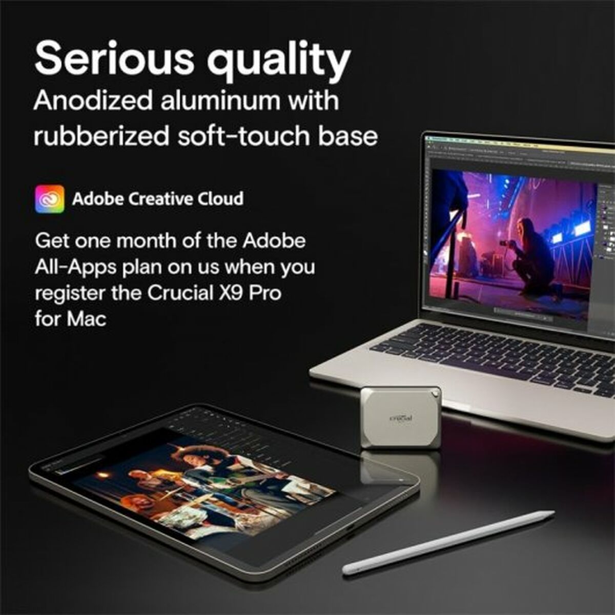 Extern Hårddisk Crucial X9 Pro 1 TB SSD - 6