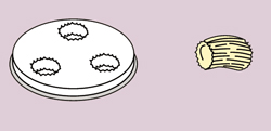 Form "gnocchi" ø 12 mm för CBF0002