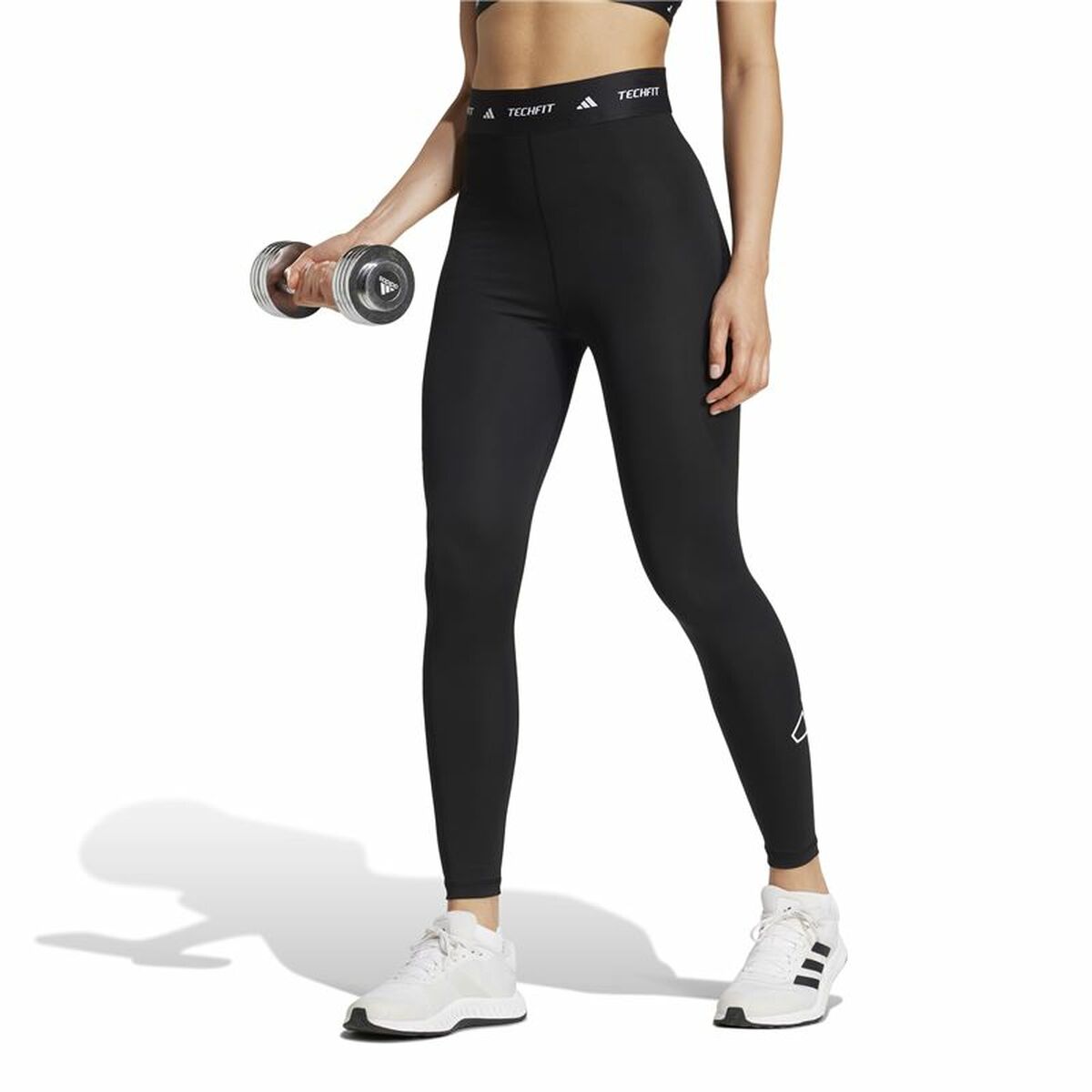 Sport-leggings, Dam Adidas Techfit Graphic 7/8 Svart - 2