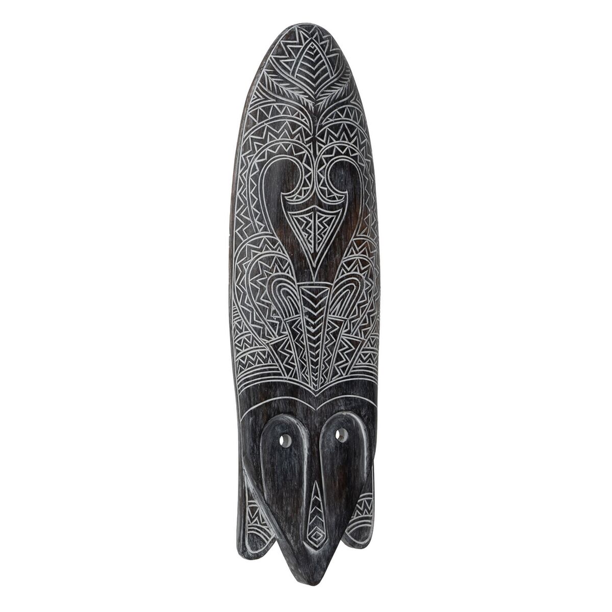 Prydnadsfigur Vit Brun Mask 24 x 5 x 80 cm - 6