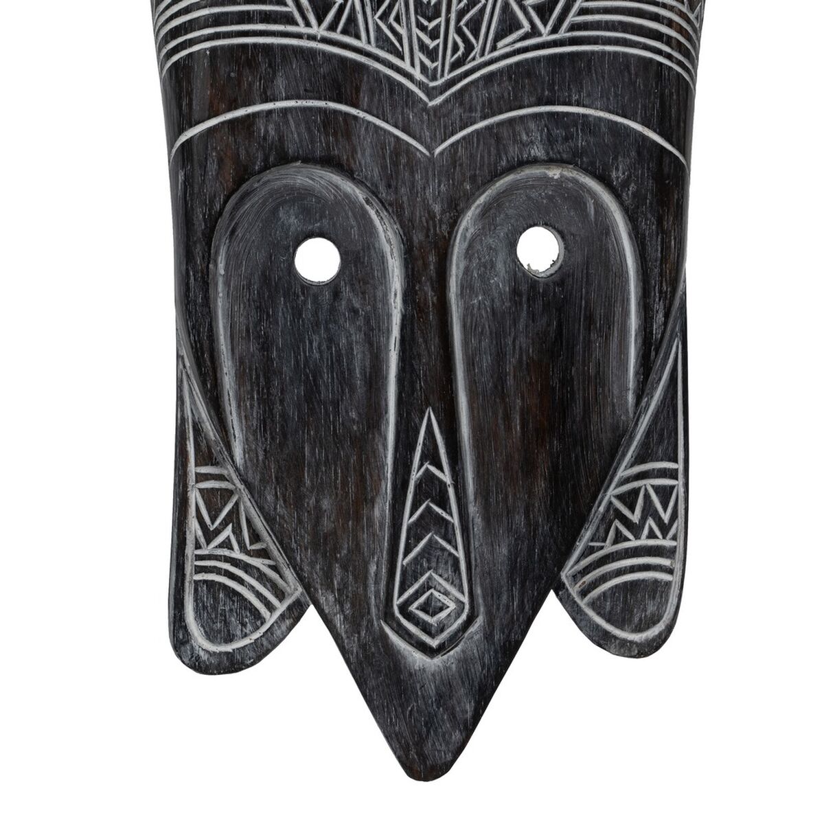 Prydnadsfigur Vit Brun Mask 24 x 5 x 80 cm - 4