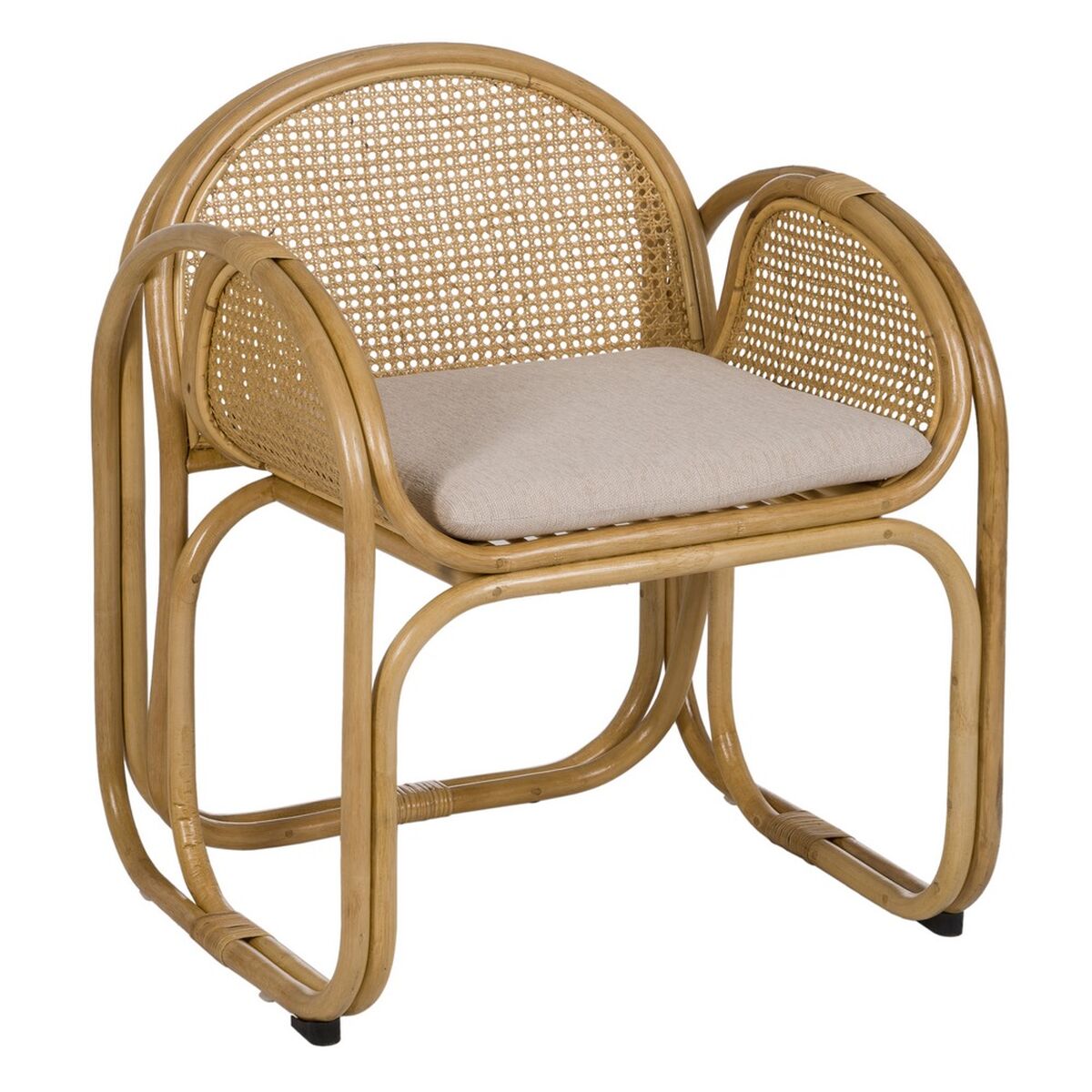 Fåtölj Naturell Rattan 63,5 x 58 x 77 cm