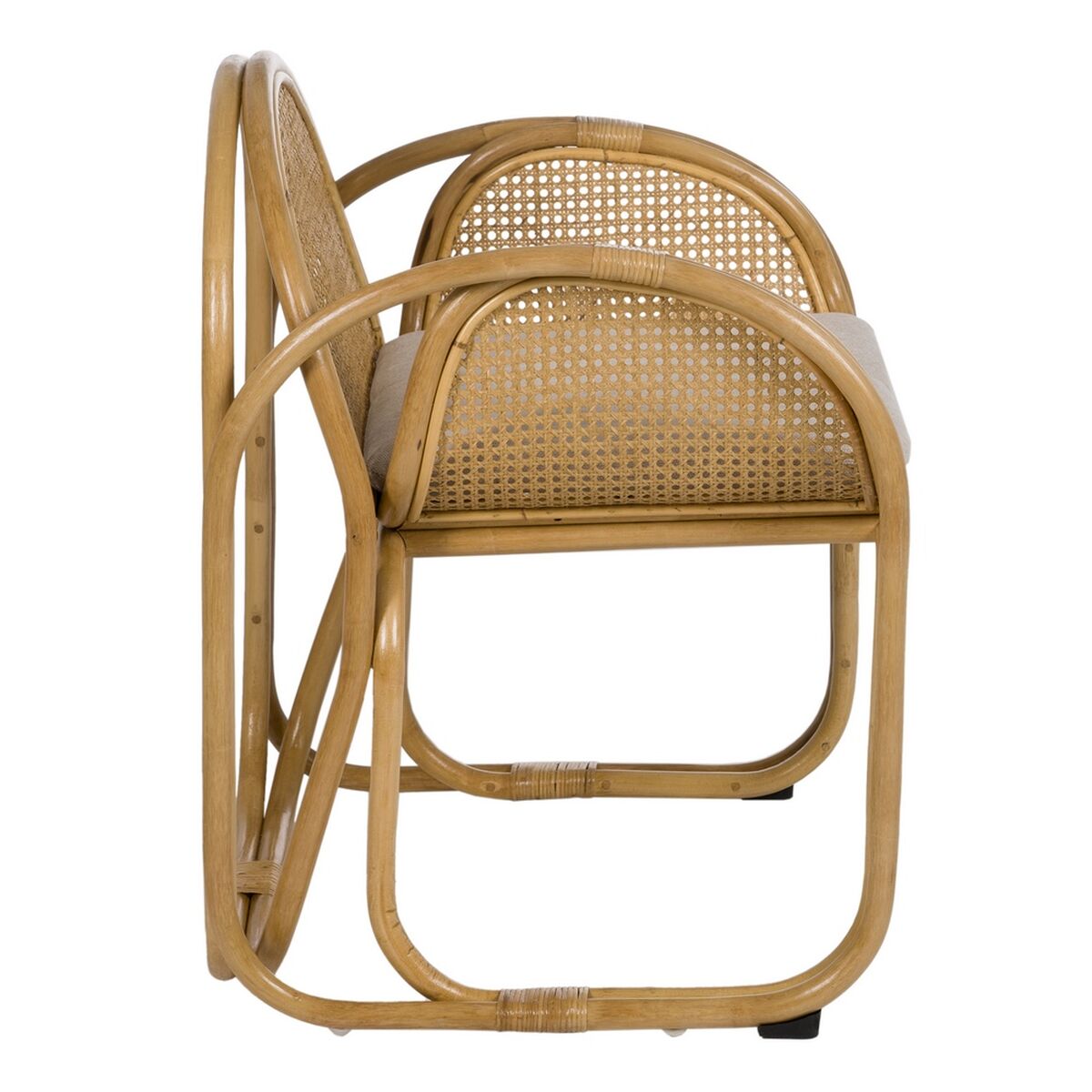 Fåtölj Naturell Rattan 63,5 x 58 x 77 cm - 3
