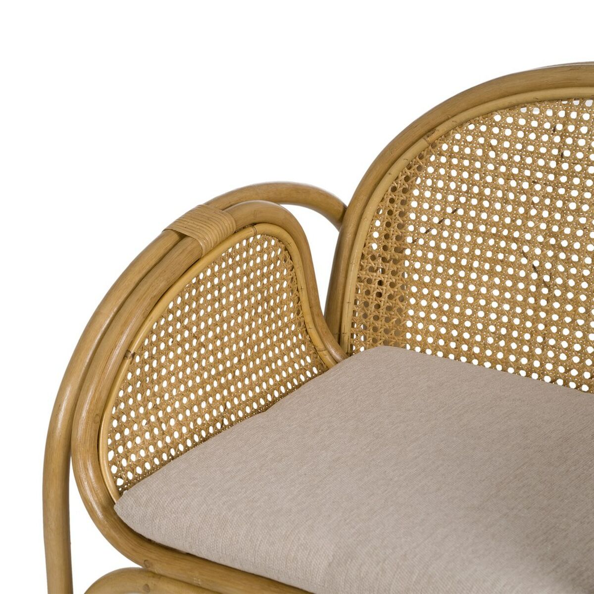 Fåtölj Naturell Rattan 63,5 x 58 x 77 cm - 6