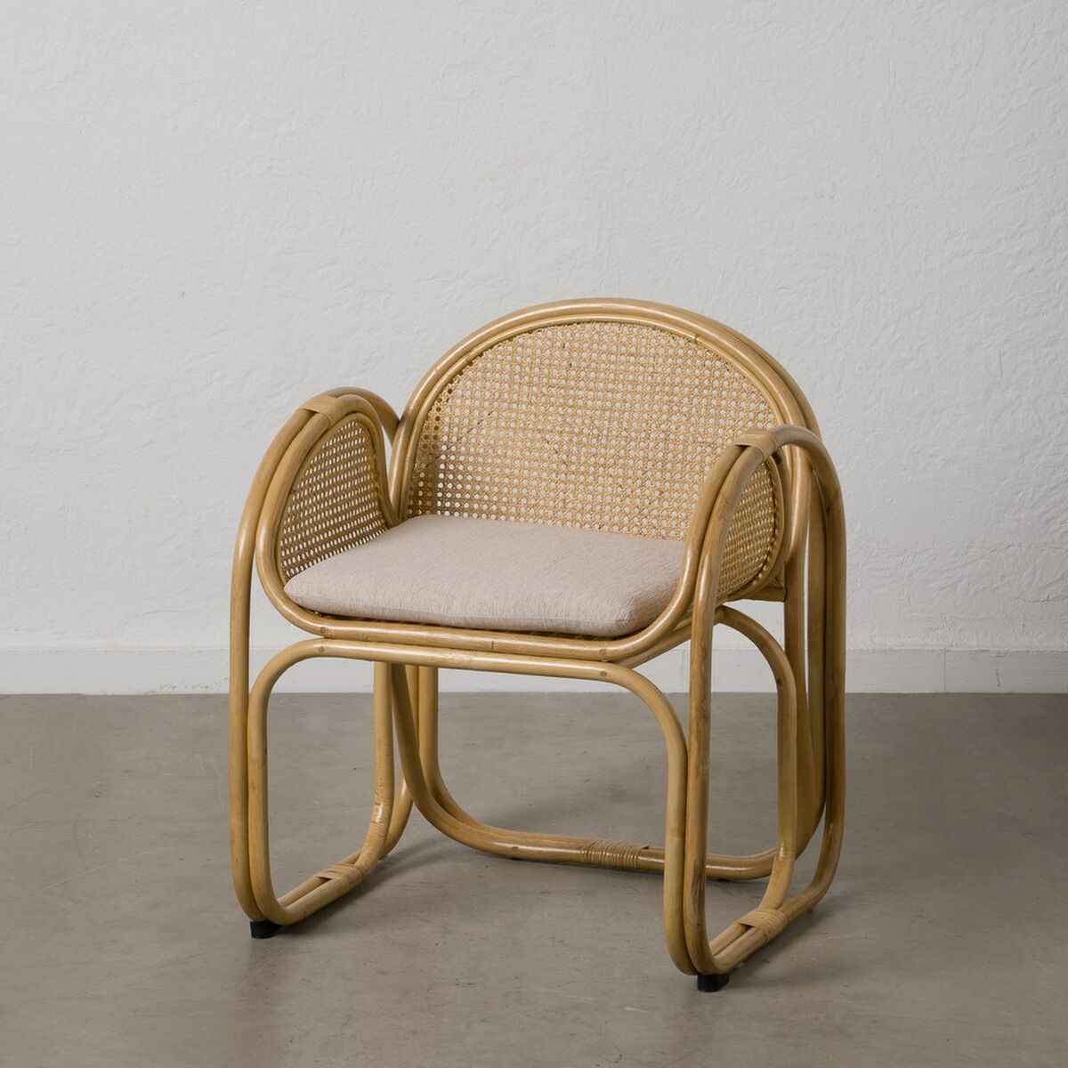 Fåtölj Naturell Rattan 63,5 x 58 x 77 cm - 2