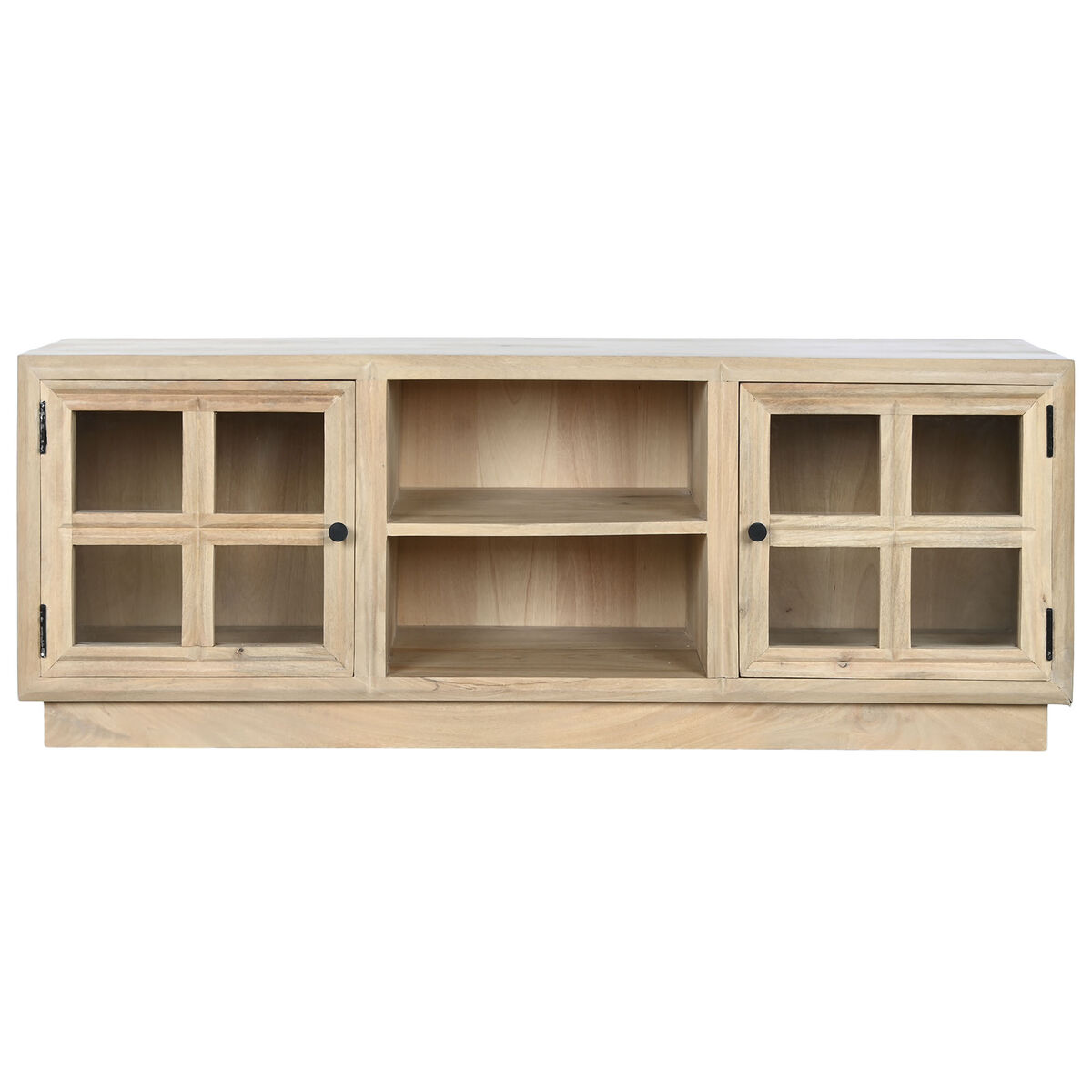 TV-möbler Home ESPRIT Naturell Glas Mangoträ 135 x 35 x 52 cm - 3