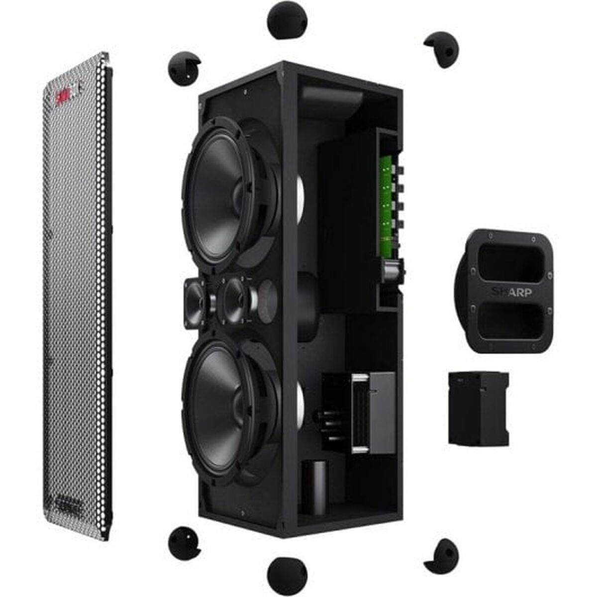 Bärbar Bluetooth Högtalare Sharp CP-LS100 Svart - 5