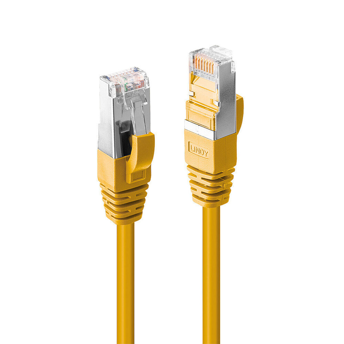 Kabel RJ45 Kategori 5 FTP Styv LINDY 45986 Gul 10 m 1 antal