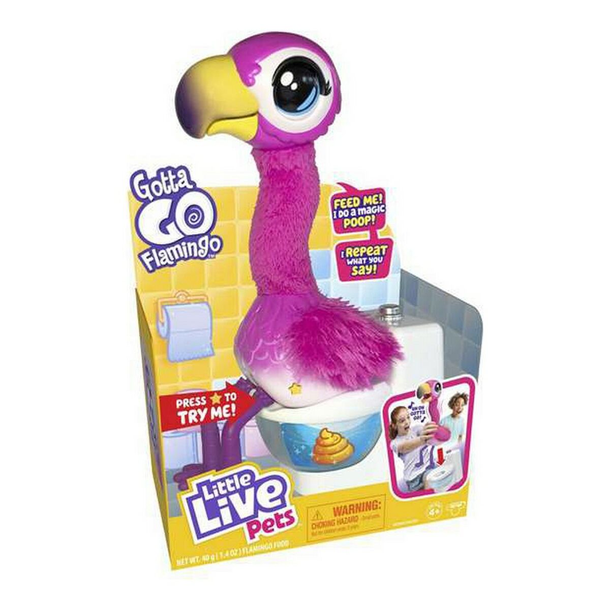 Interaktiv leksak Little Live Pets 31 cm Rosa flamingo - 2