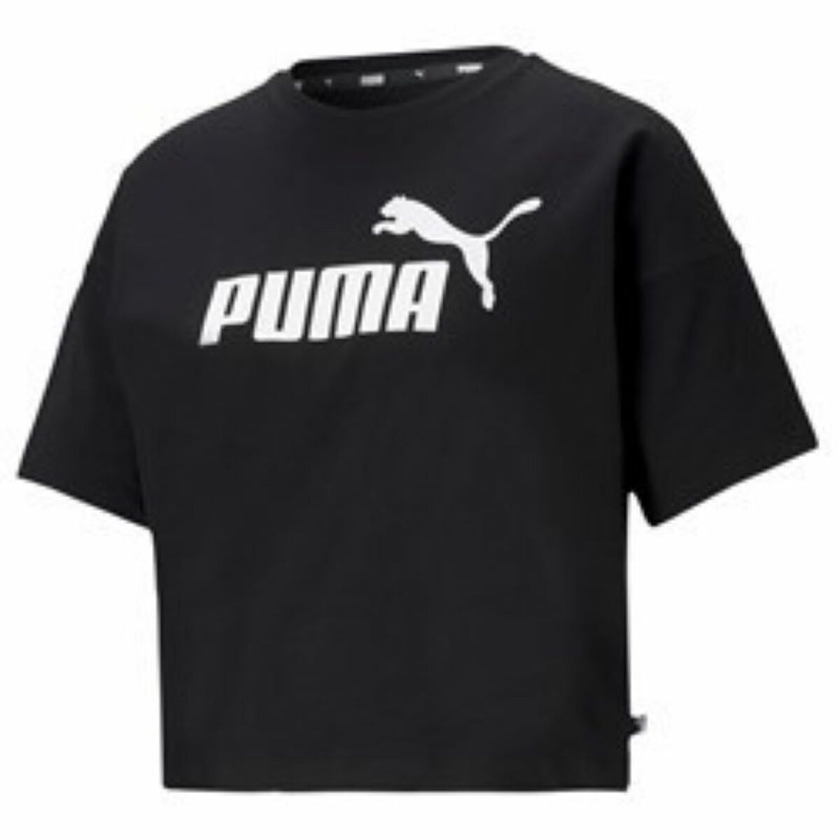 T-shirt med kortärm Dam Puma CROPPED LOGO TEE 586866 01  Svart - 2