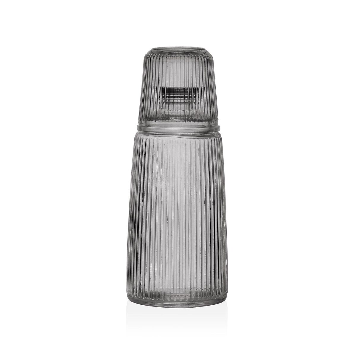 Vattenflaska Versa Svart Glas Aluminium 10,3 x 26 x 10,3 cm - 2