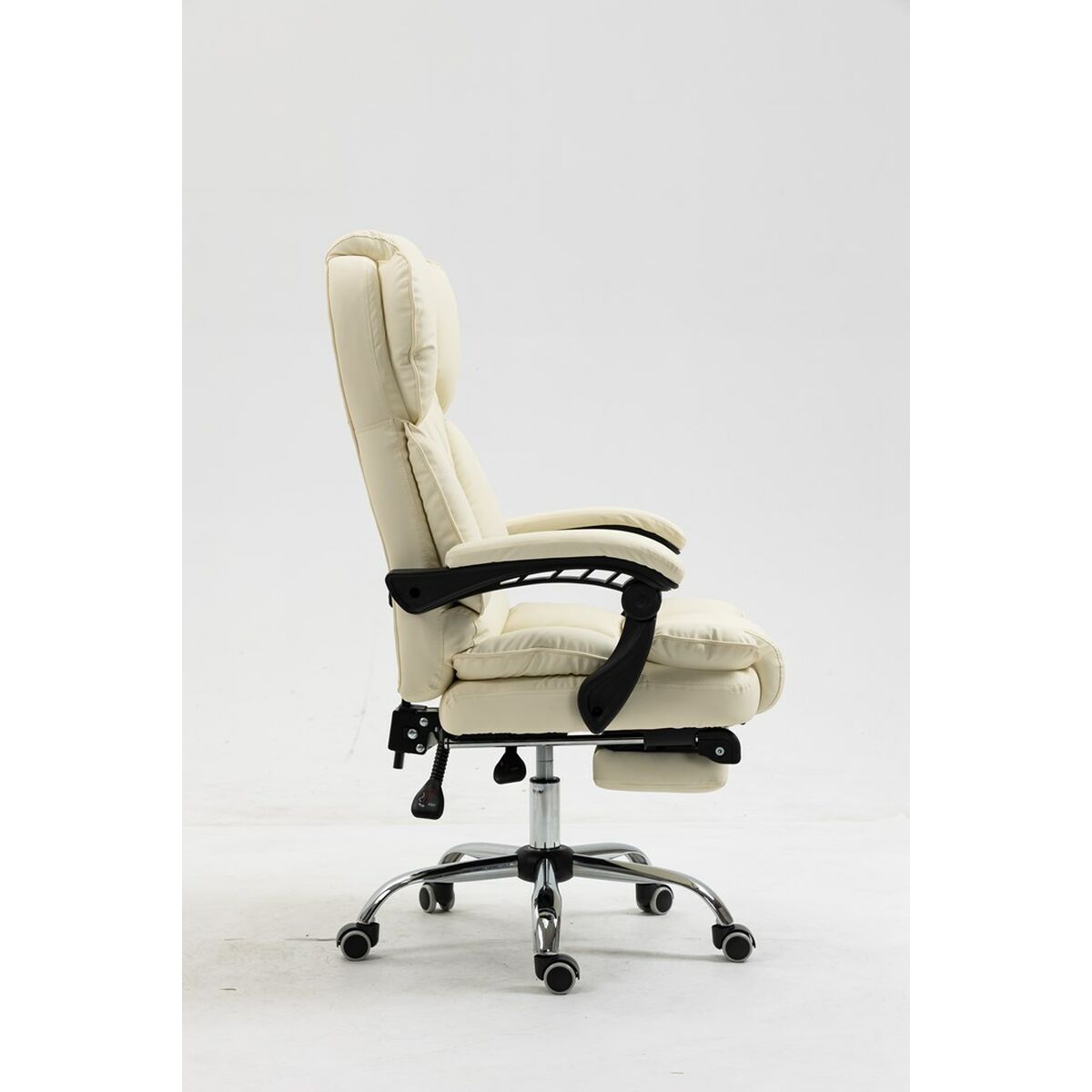 Kontorsstol Activejet YK7416 BE Svart Beige Silvrig - 2