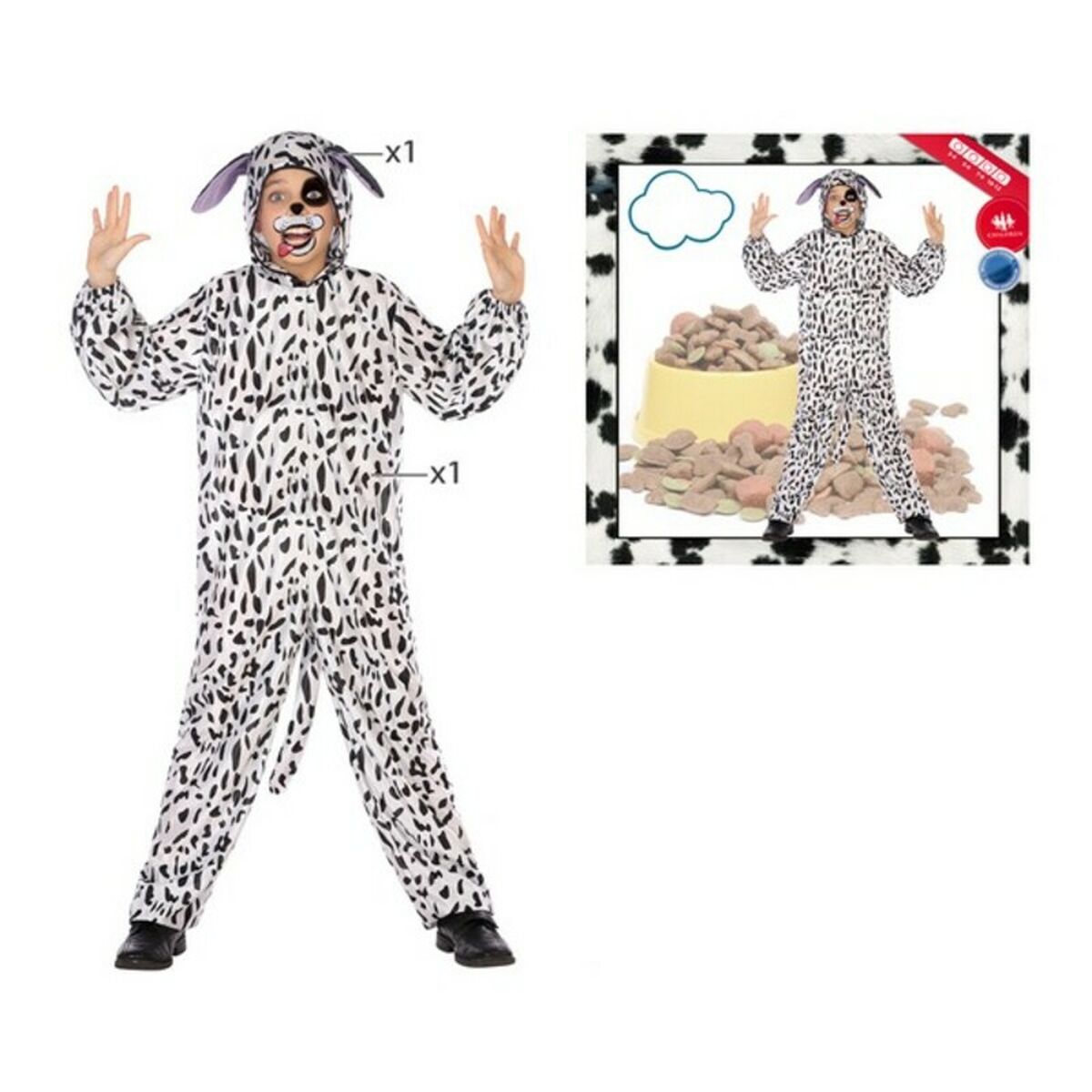 Maskeraddräkt för barn 111320 Svart Multicolour 5-6 år (1 Delar) (1 antal) - 10