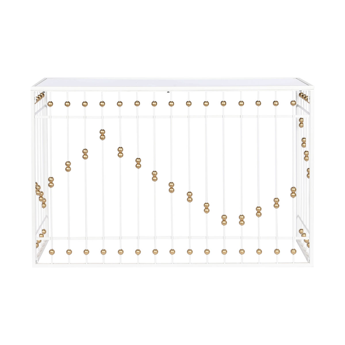 Mottagare Home ESPRIT Vit Gyllene 120 x 40 x 80 cm - 8