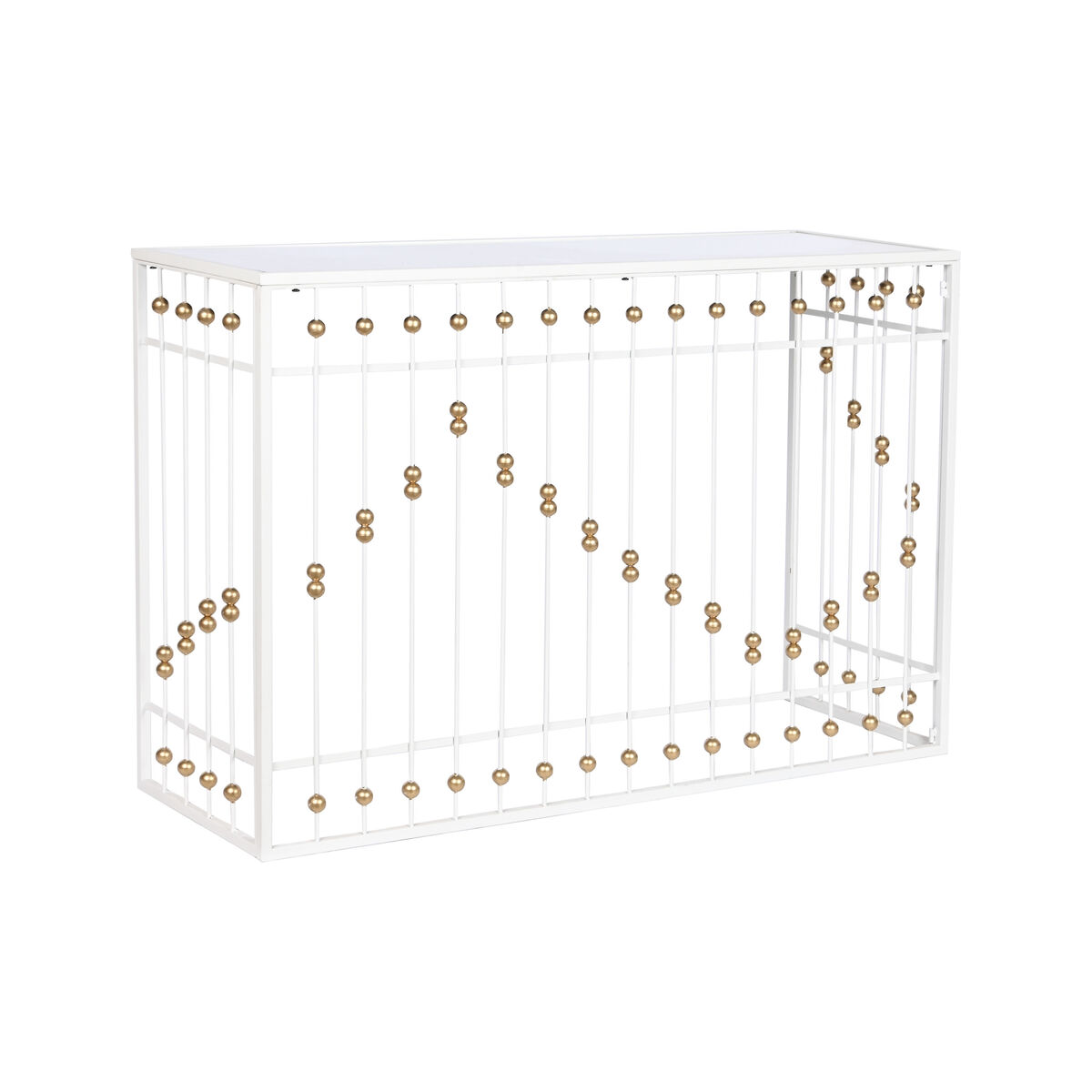 Mottagare Home ESPRIT Vit Gyllene 120 x 40 x 80 cm - 6