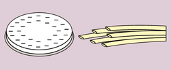 Form "tagliolini" 3 mm för CBF0002