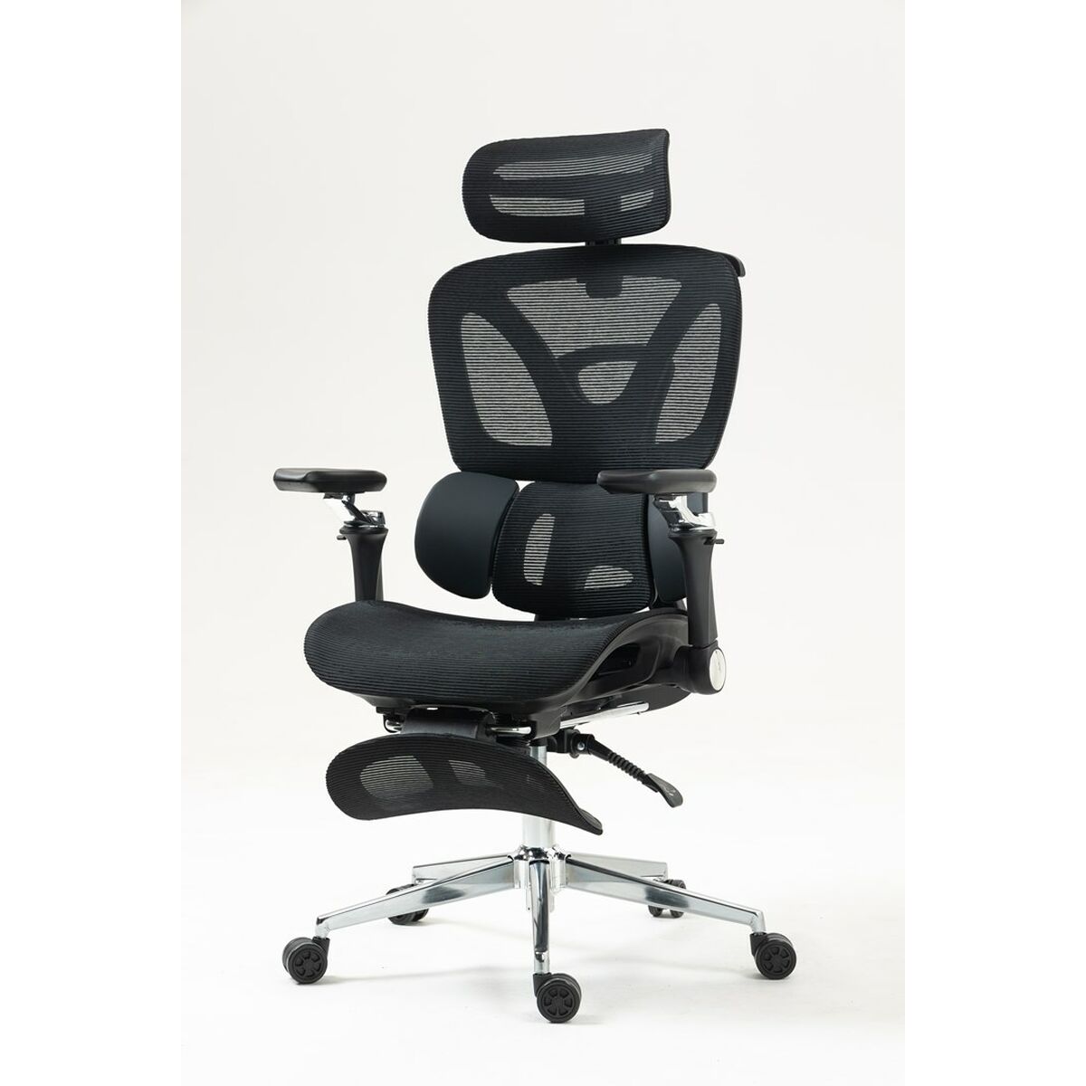 Kontorsstol Activejet YK848 BK Svart Silvrig 1 Delar