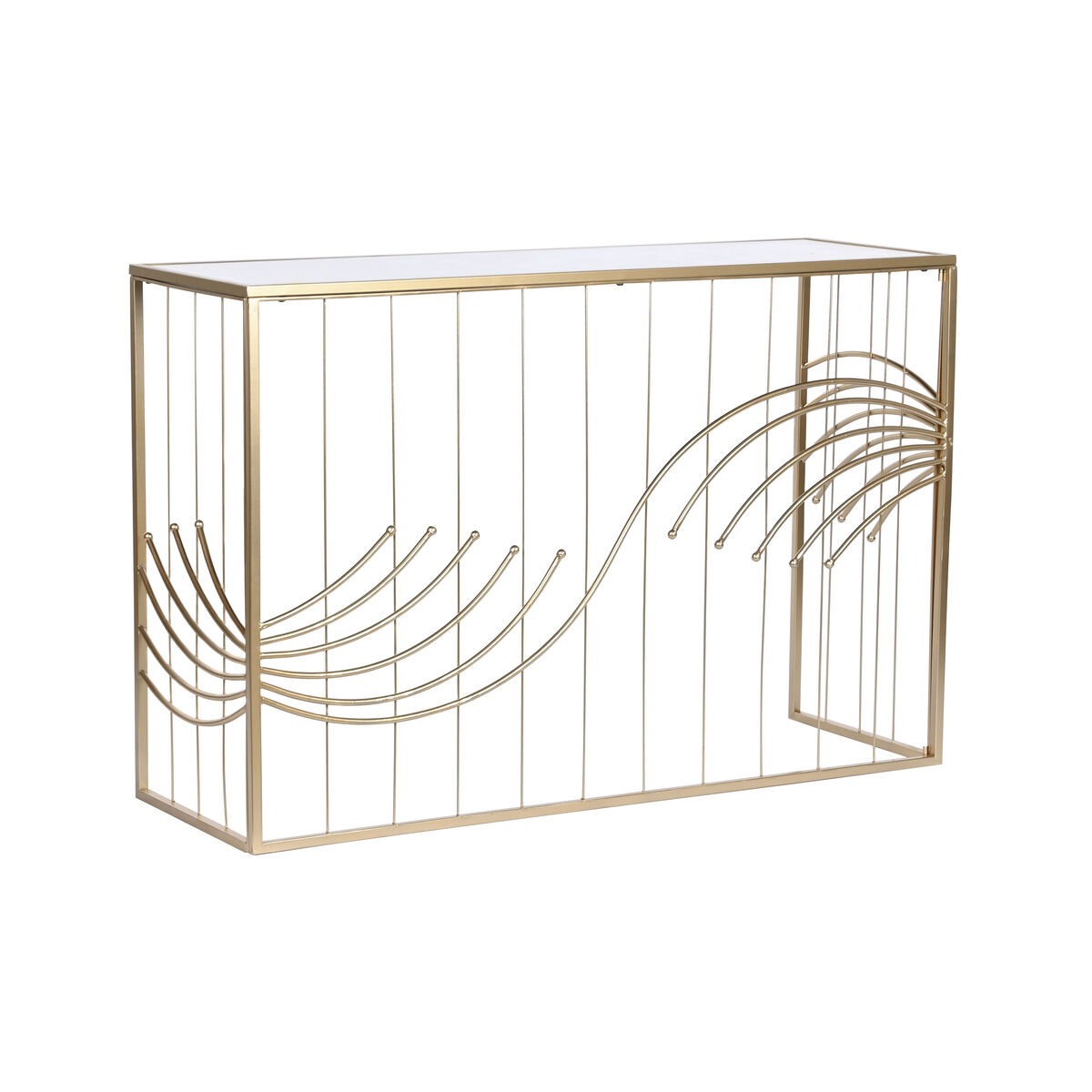 Console Home ESPRIT Gyllene Speglar 120 x 40 x 80 cm - 2