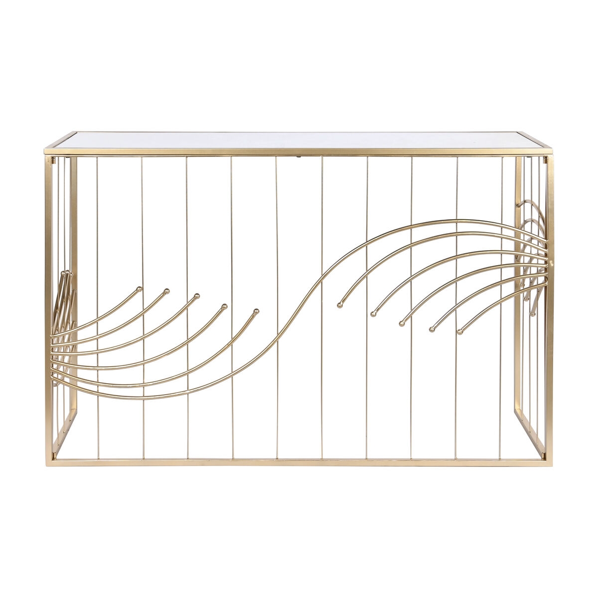 Console Home ESPRIT Gyllene Speglar 120 x 40 x 80 cm - 5