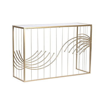 Console Home ESPRIT Gyllene Speglar 120 x 40 x 80 cm