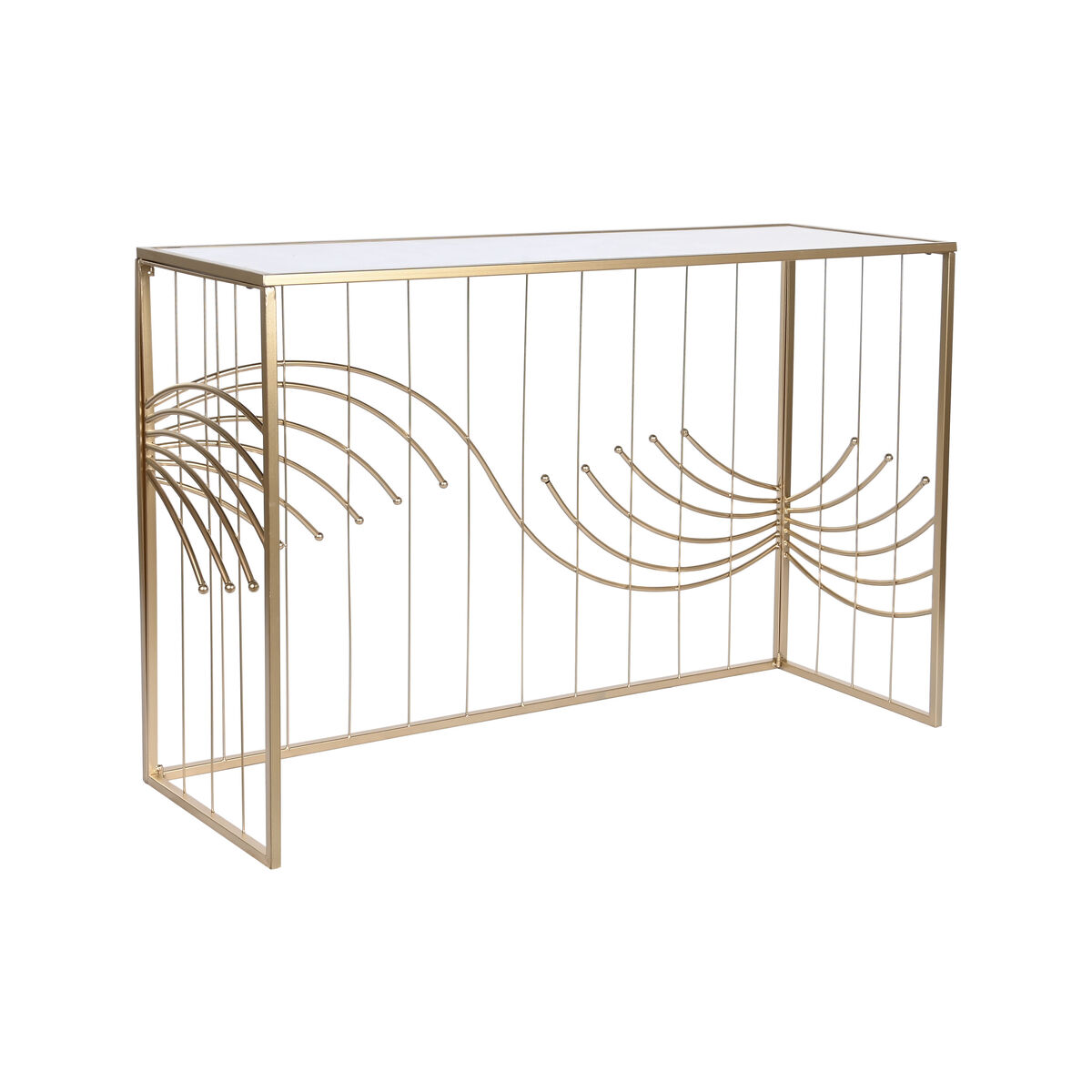 Console Home ESPRIT Gyllene Speglar 120 x 40 x 80 cm - 3