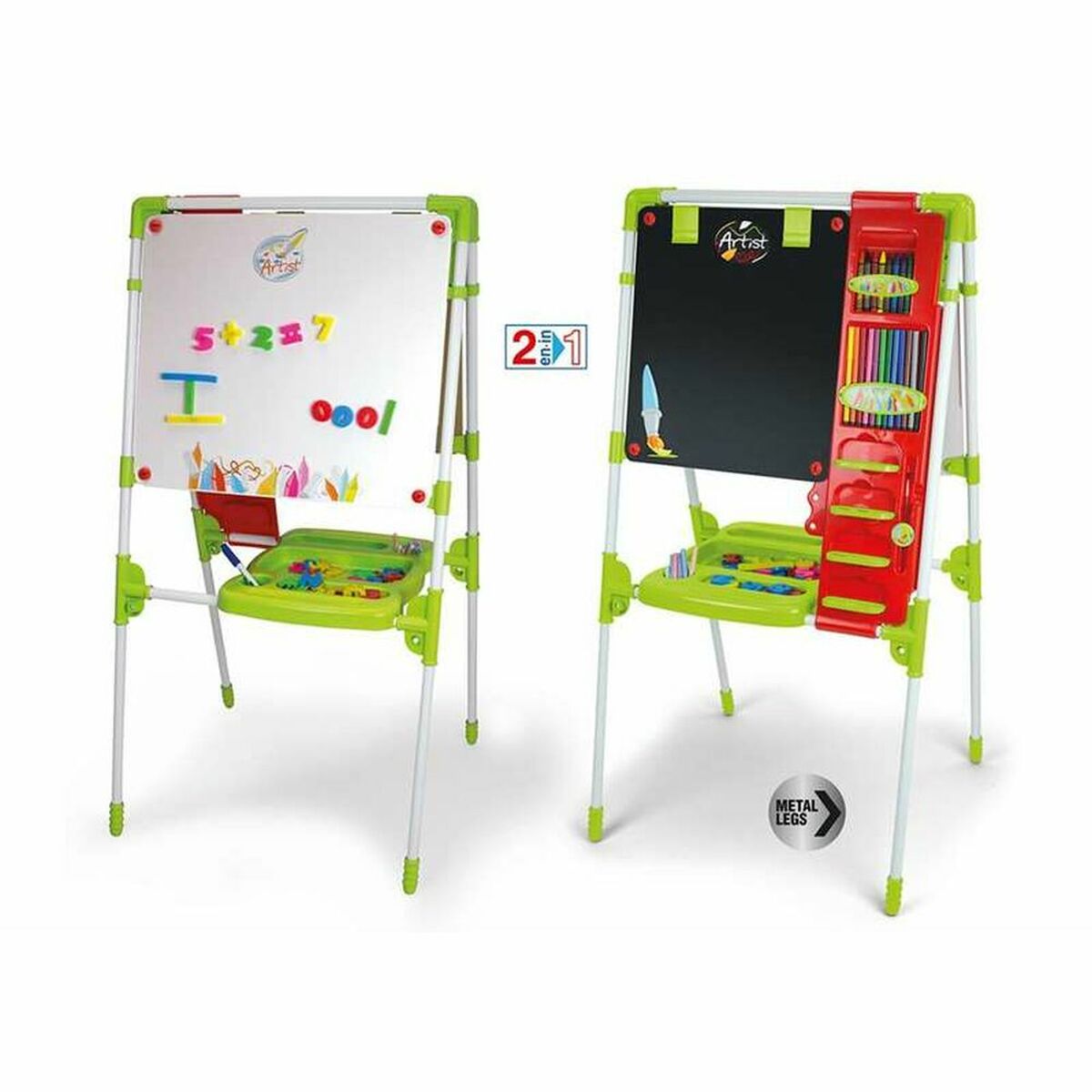 Tavla 2 i 1 Chicos 63 x 60 x 120 cm Hopfällbar - 4
